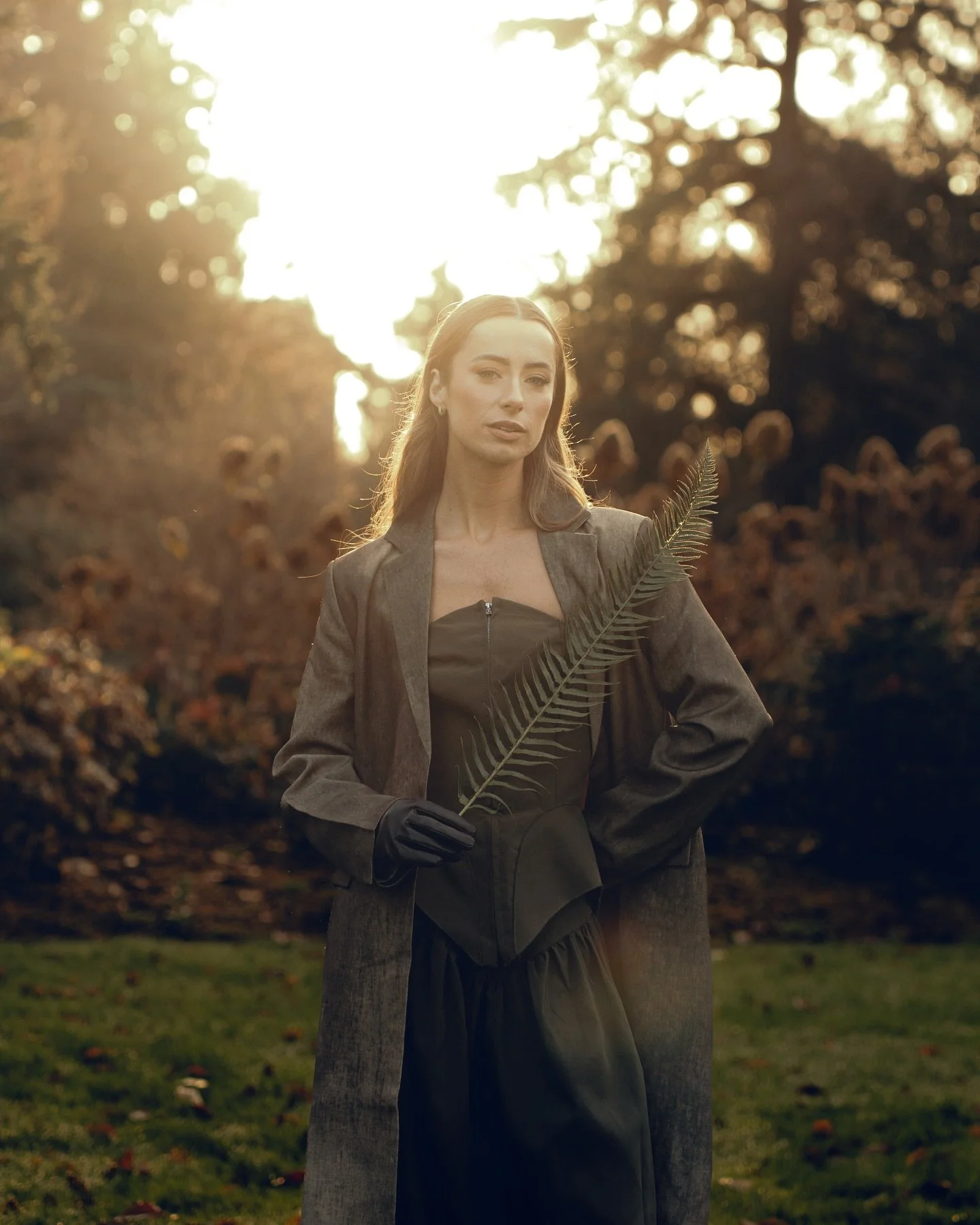 Rooted, but never in stillness. Radiating @ebonyjepson at the @socality Vancouver Creative Experience, @vandusengarden 
.
.
.
#towhidb #vandusenbotanicalgarden #socality #highfashionlook #fashion_photography #goldenhourglow #portraitmood #moodyportra