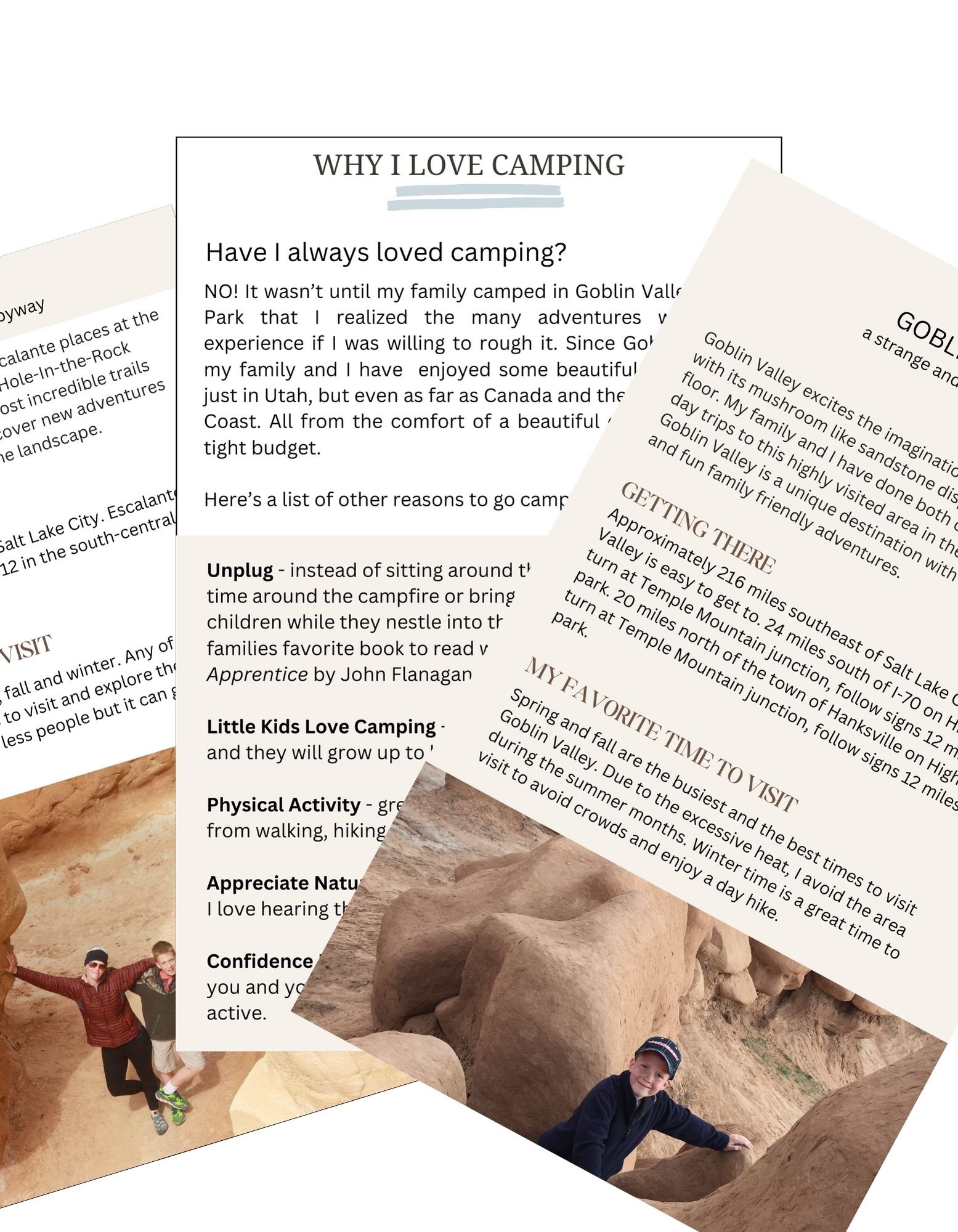 Unplug - instead of sitting around the tv at night, enjoy time around the campfire or bring a book to read to your children while they nestle into their sleeping bag. My families favorite book to .jpg