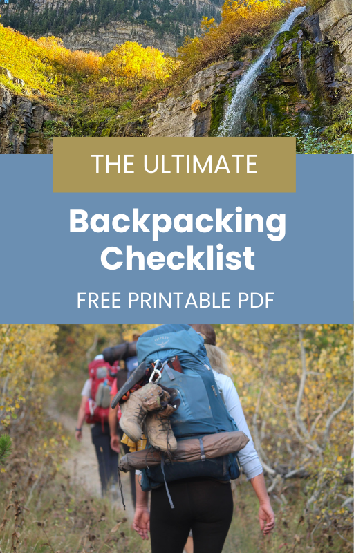 BACKPACK HYDRATION Water filter Nalgene Bottle Water Bladder COOKING Stove Fuel Matches Pan Cup Spork Carabiner Hand wipes ClothBandana Headlamp 50'Nylon Cord SLEEPING TentGround cover Sleeping Ba.png