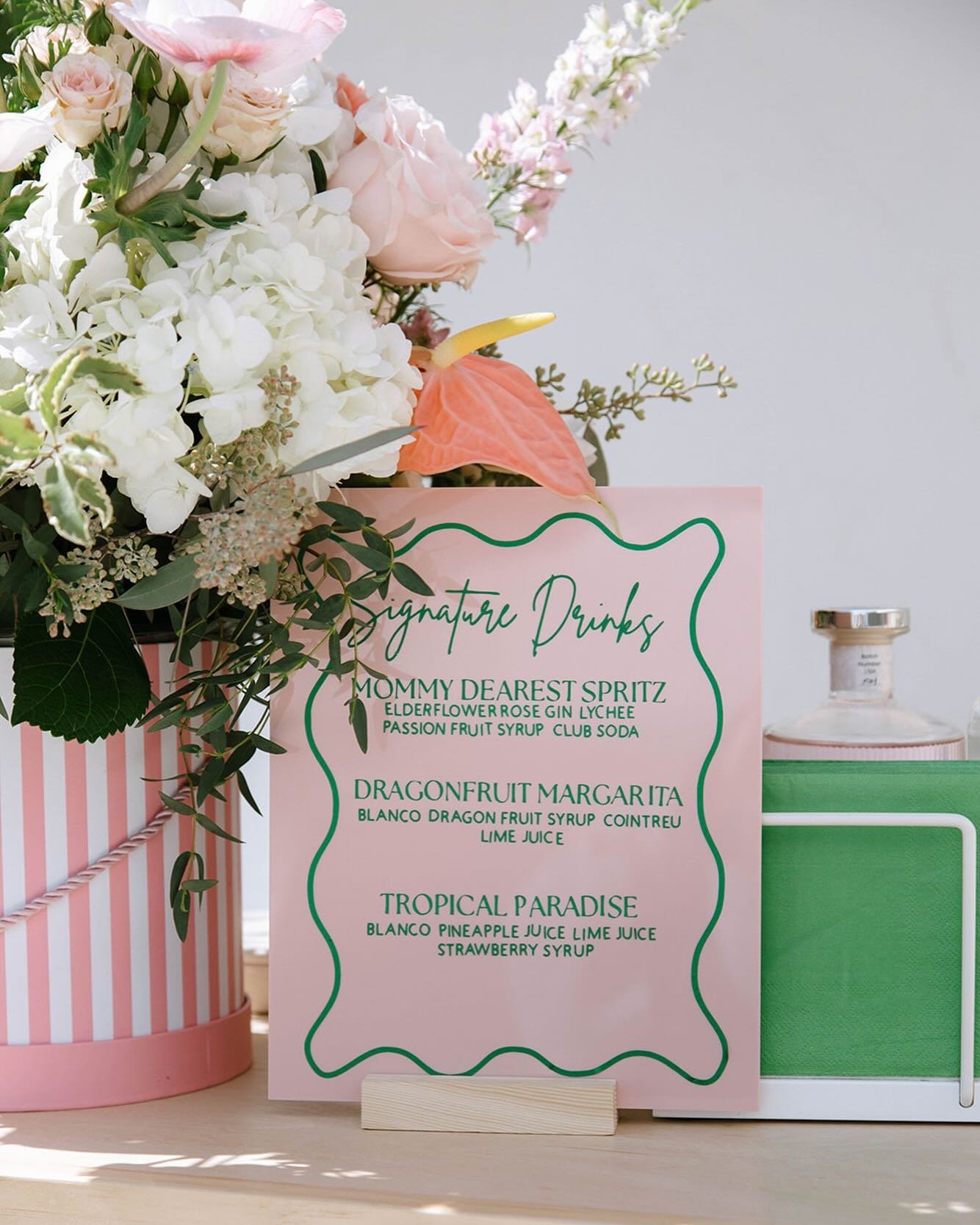 Custom Signature Drinks. Apart from our cocktail drink menu up on our website, we can create a custom menu designed for you. Creating fun name drinks can be a fun topic of conversation for your guests 🦩

Sarasota Mobile bar, Sarasota bartender, Sara