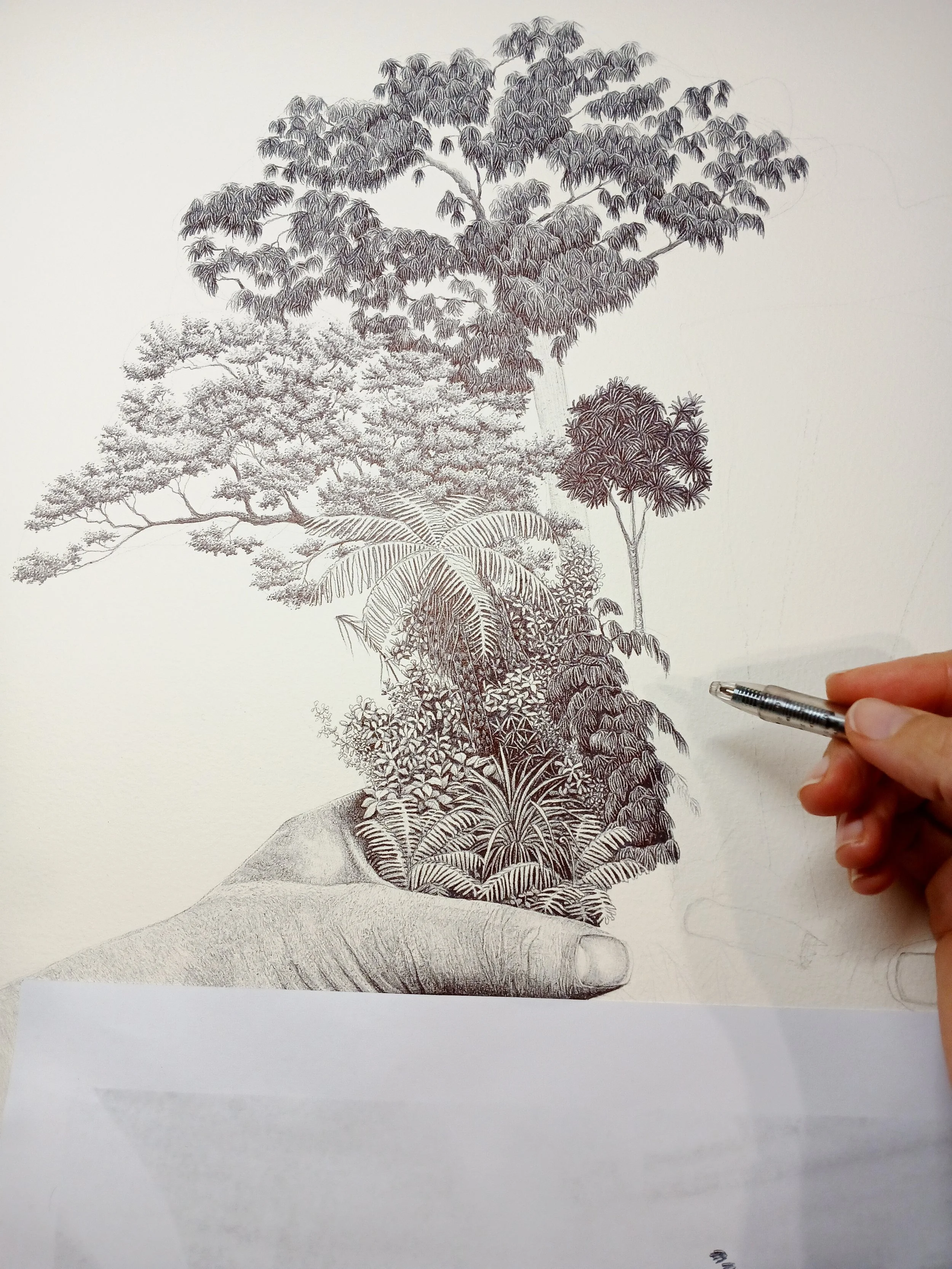 Progess Bouquet of Forest by Artist Sina Sibler