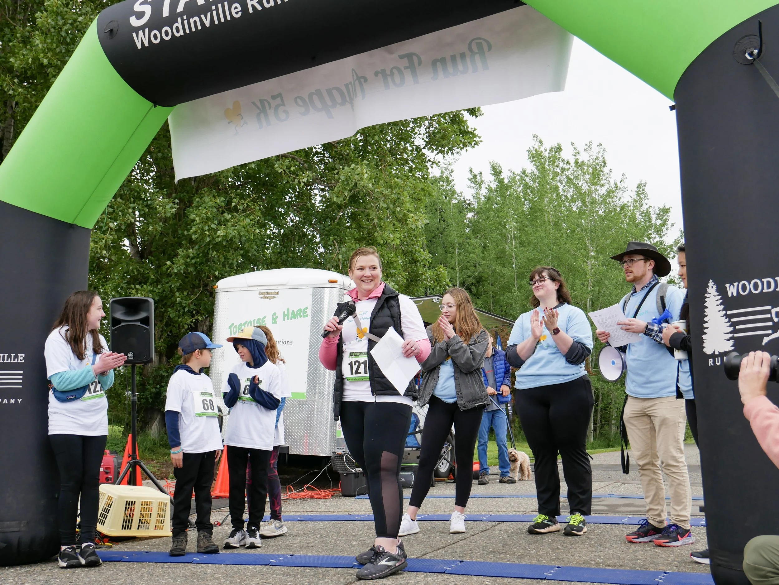 Run For Agape 5K Family speech