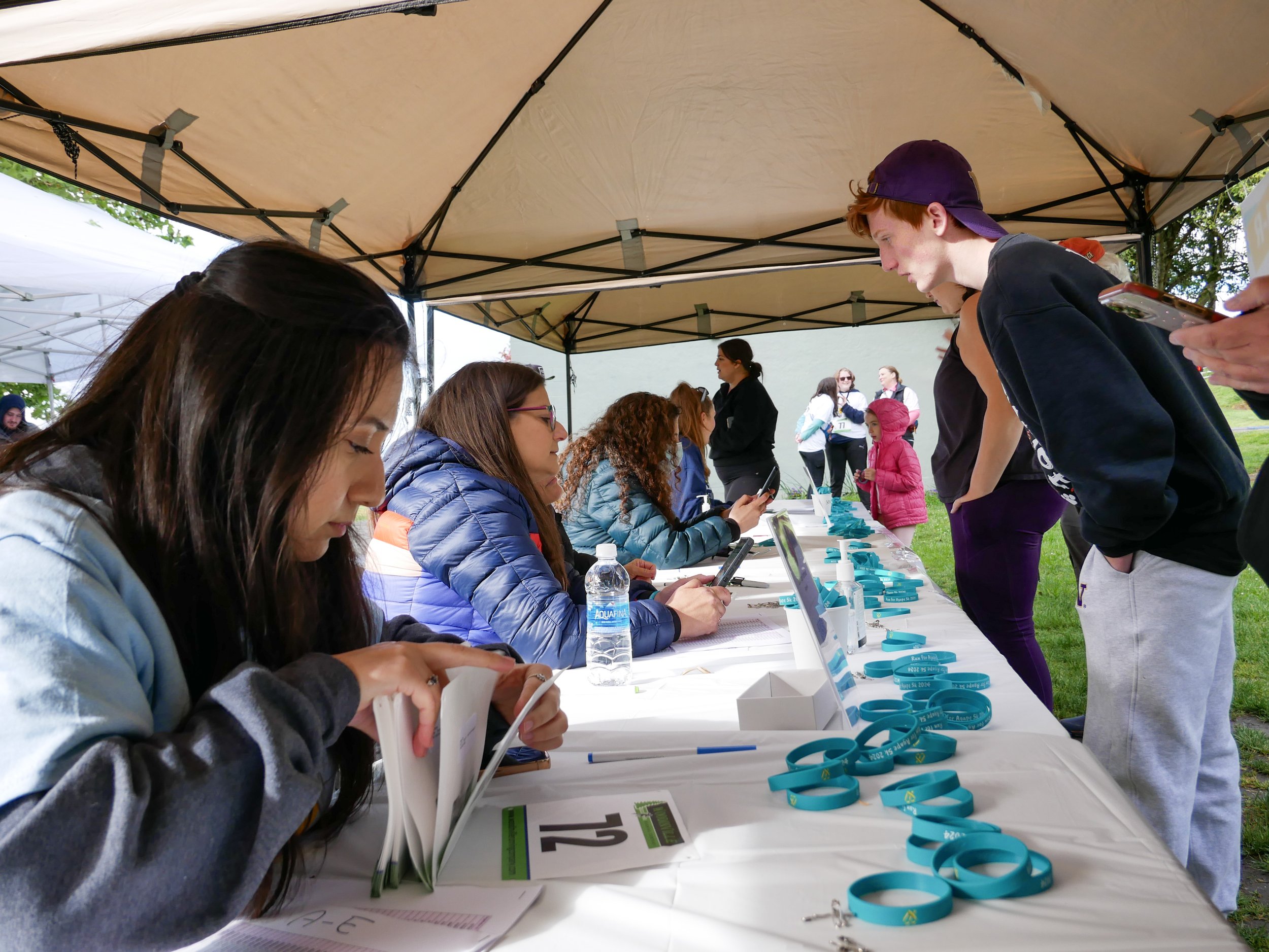 Check-In at Run For Agape