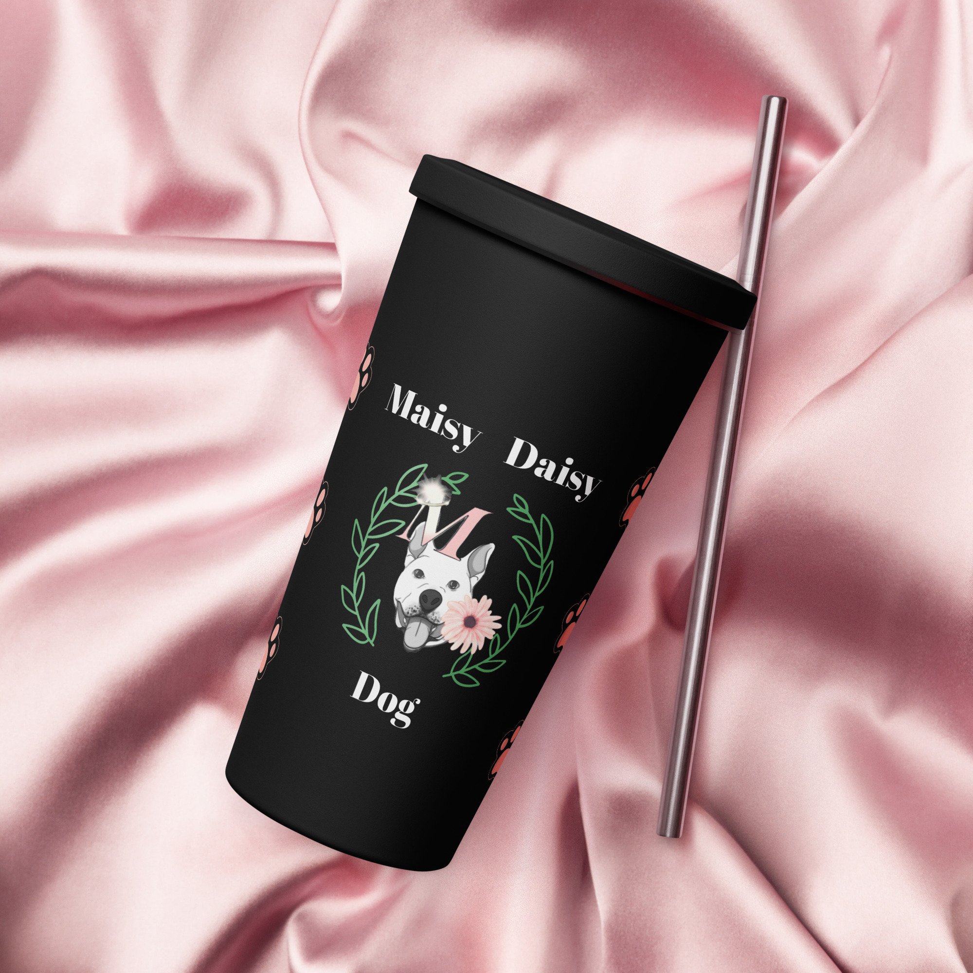 Insulated MDD tumbler with straw