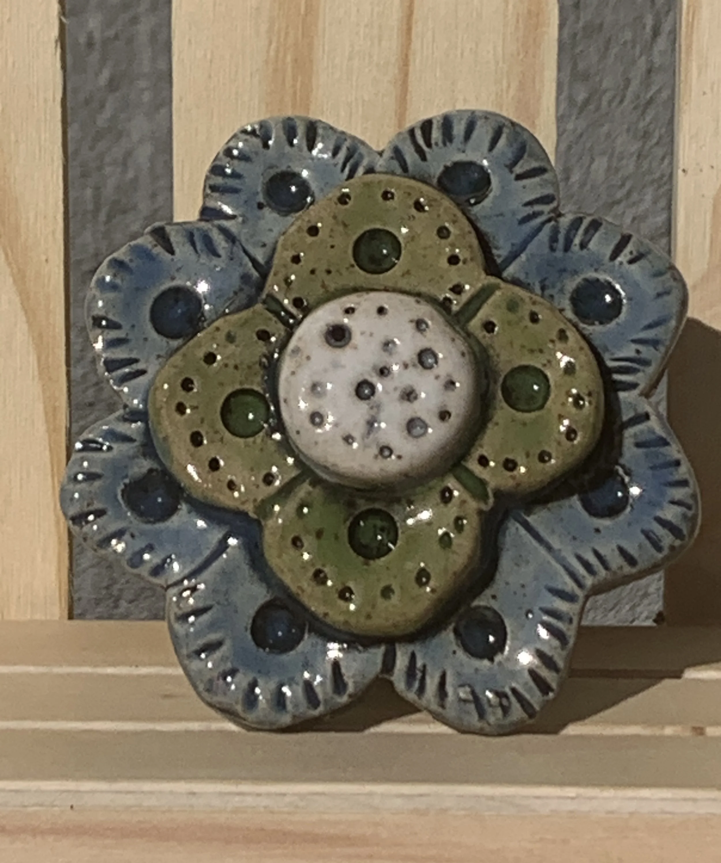 Garden Flowers: Blue with Green Combo