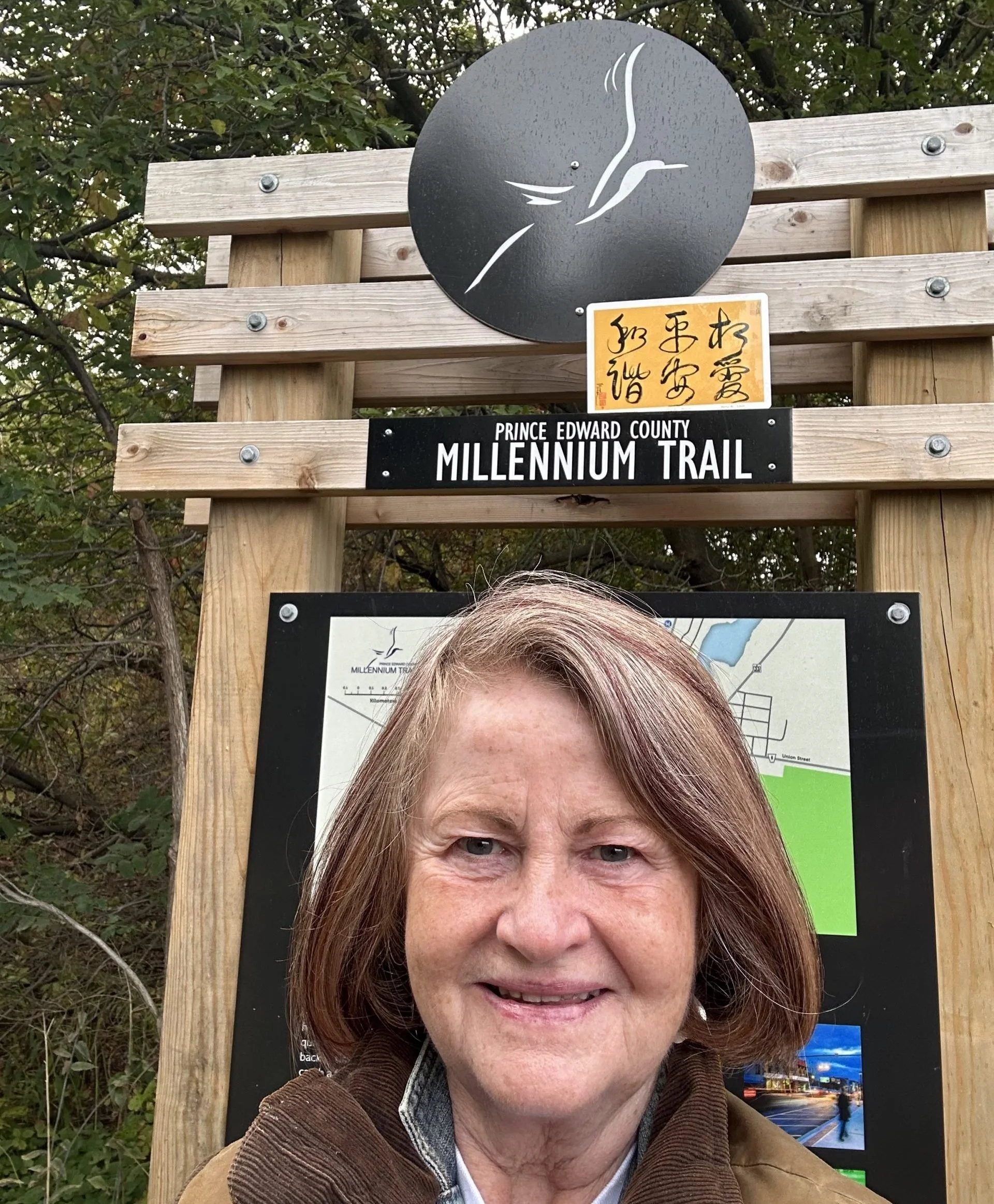 Harmonious Rainy Day Stroll: Susan Howson’s Inspiring Love Peace Harmony Walk Experience on the Millennium Trail
