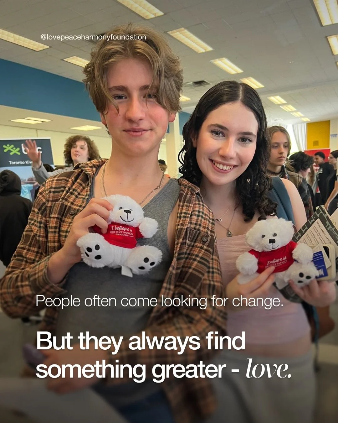 At Love Peace Harmony, we see love as the catalyst for everything - the spark that transforms lives. It&rsquo;s in the small acts, the everyday moments of connection and support that create profound change.

Volunteers who join our community don&rsqu