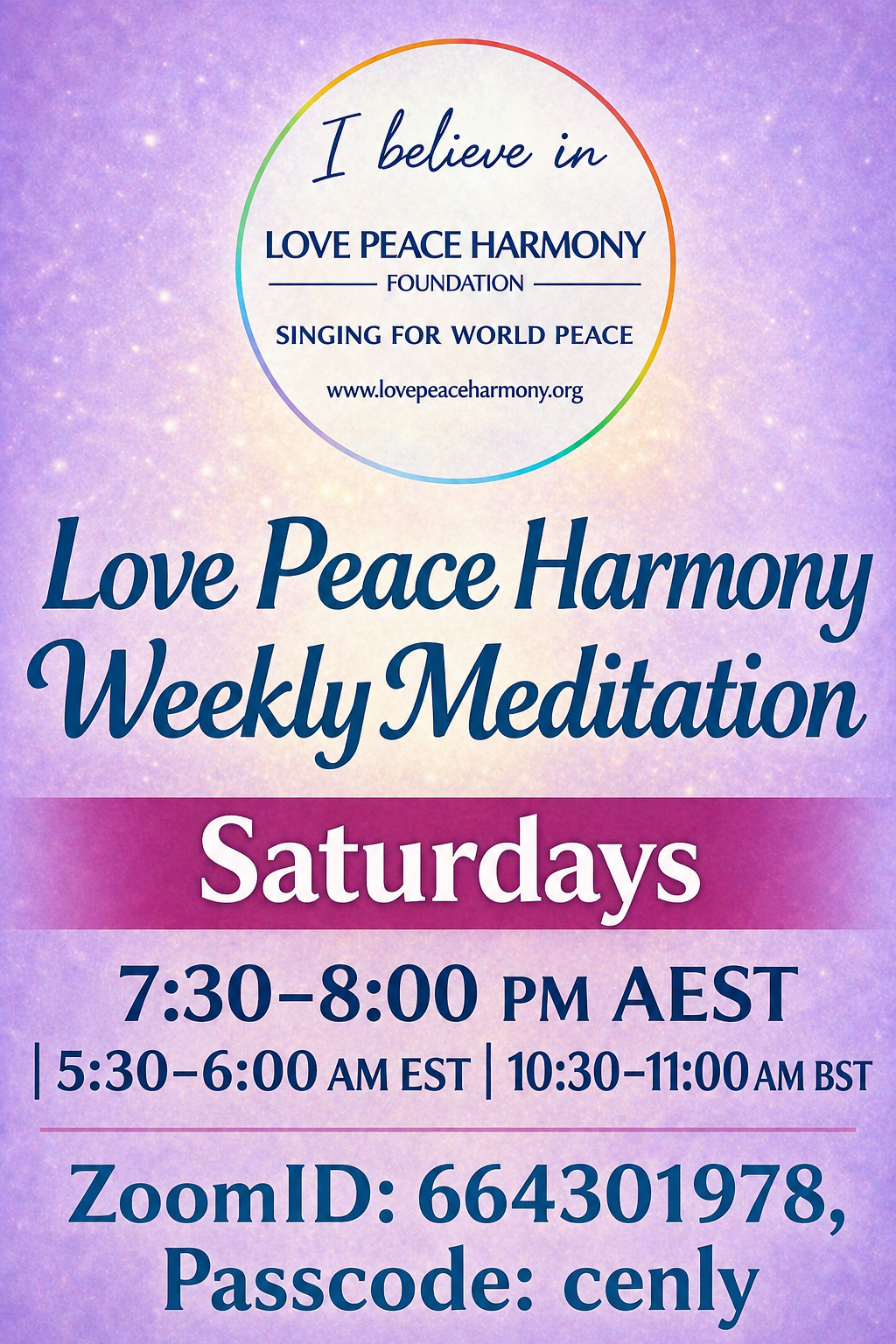 Australia(Brisbane &amp; Melbourne) Meditation Session