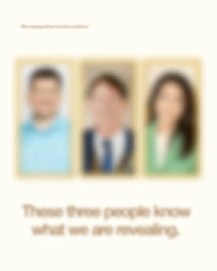 Every important moment needs people who can help bring it to life.

Francisco, Richard and Alexia will each bring a different perspective to the Love Peace Harmony Global Celebration, from creative expression and community vision to the experience of