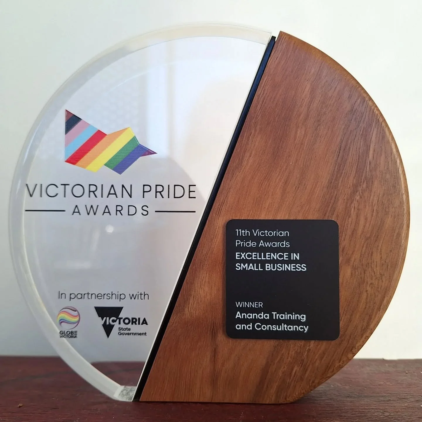 Still can't believe that a business of one person,  a queer person of colour and of faith, supported by a straight co-conspirator, won @globevictoria Pride Awards 2025 Excellence in Small Business. 

Thank you ❤️