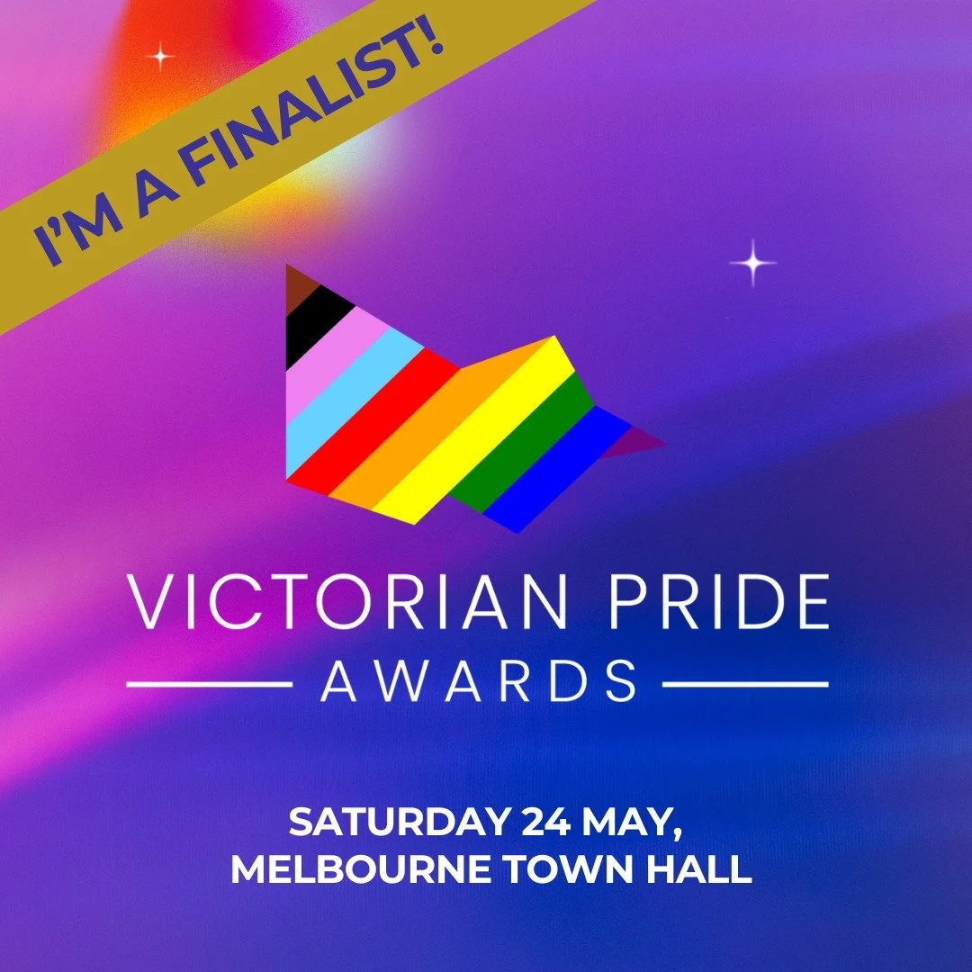 It's nearly here!

Join us at Melbourne Town Hall on Saturday 24 May for a fabulous gala celebrating connection,
progress, and pride!

Get your tickets at victorianprideawards.com.au

#VictorianPrideAwards #GLOBEVictoria #LGBTIQA+