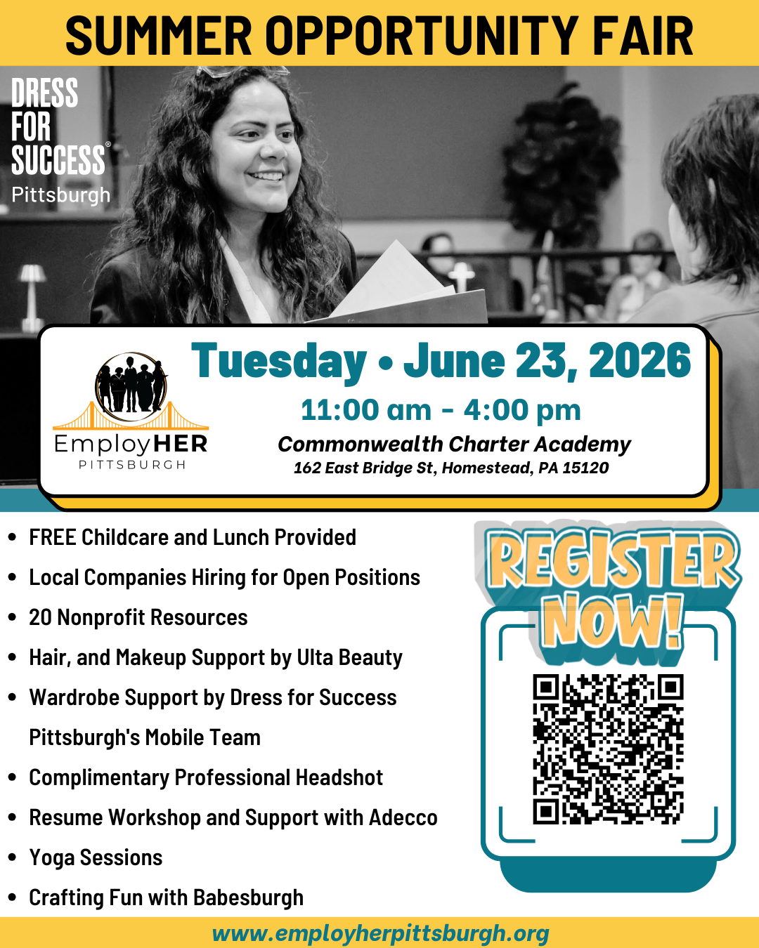 EmployHER Pittsburgh Summer Opportunity Fair