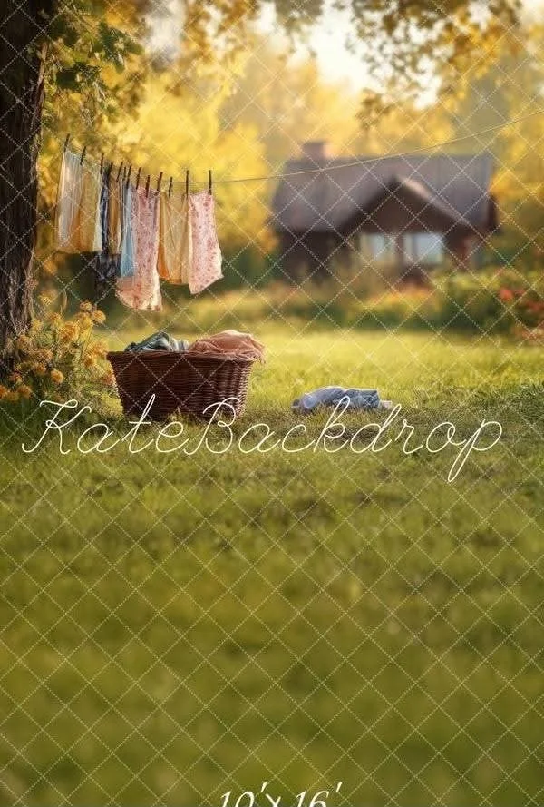 Laundry Day Meadow - Kate Backdrops- Fleece Sweep - 8'x14'