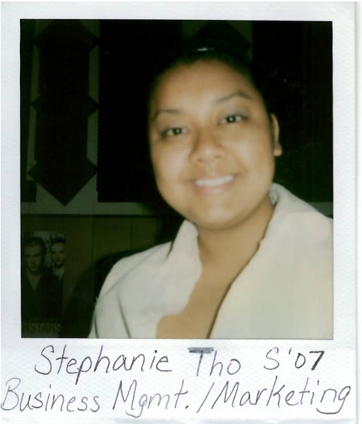Stephanie Tho S'07 Business Mgmt./Marketing