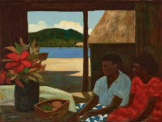 RAY CROOKE, Island Village Scene