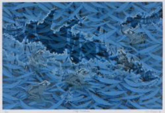 LIN ONUS, Pitoa Garkman (Blue Frogs) (2), 1994