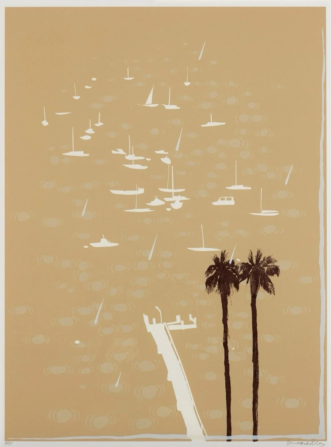 BRETT WHITELEY, Lavender Bay in the Rain, 1987