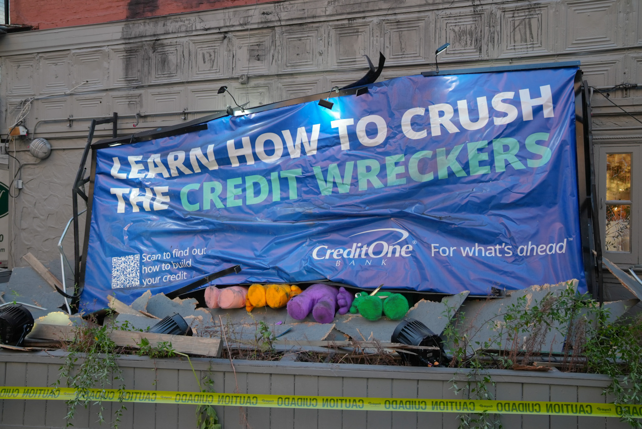 Crush the Credit Wreckers Stunt
