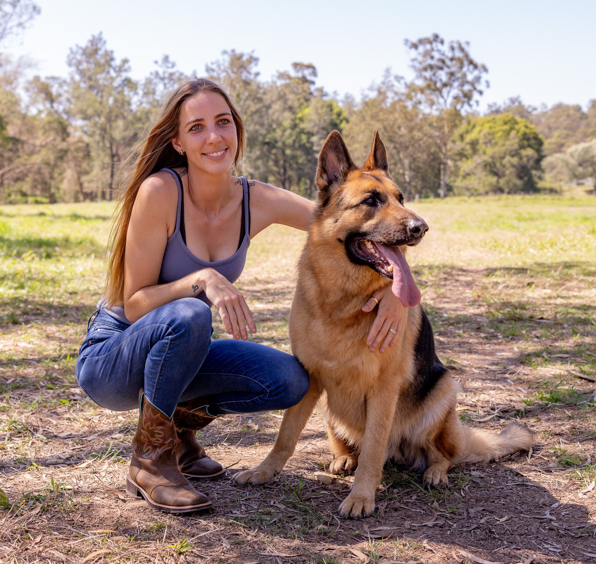 Dog and owner photoshoot. Dog photoshoot