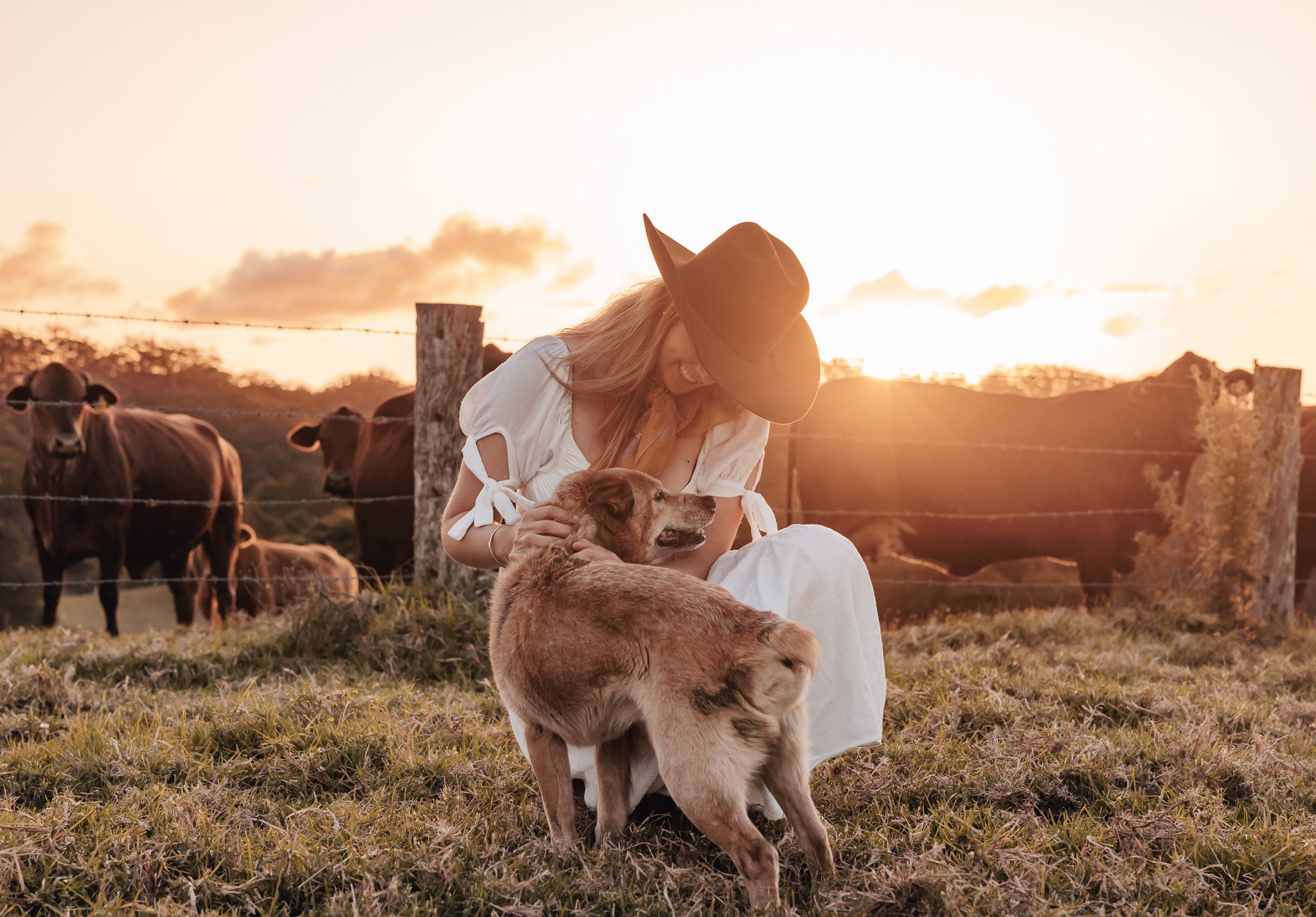 Farm photoshoot. Dog photoshoot