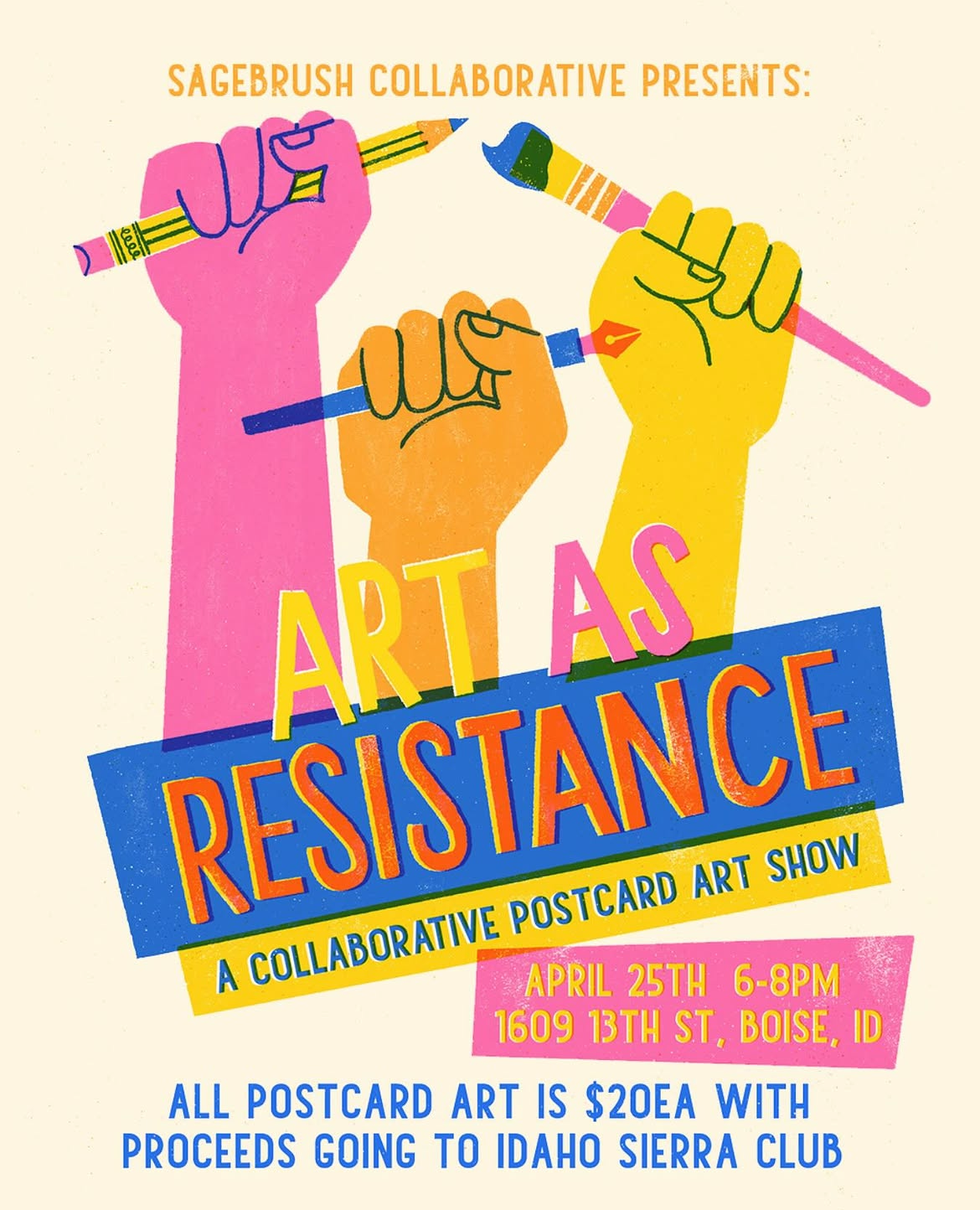 Art As Resistance: A Collaborative Postcard Art Show