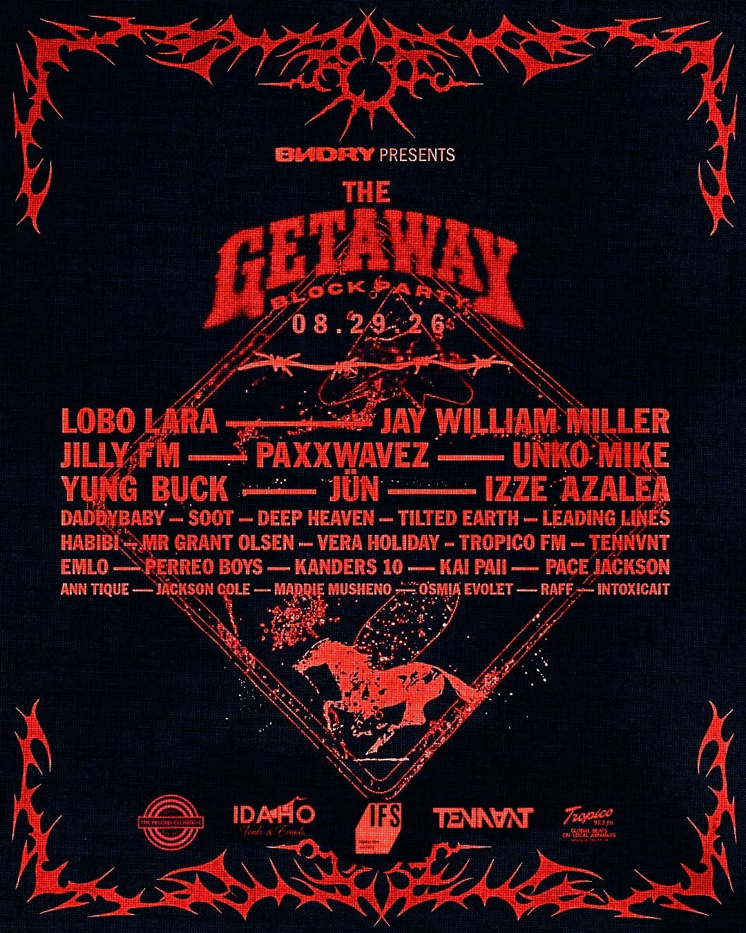 Pedal to the metal : 3 days till the music takes us away.

The Getaway Block Party is made possible by our incredible partners, sponsors and collaborators.
The Record Exchange @therecordexchange 
Idaho Tents and Events @idahotentsandevents 
Idaho Fil