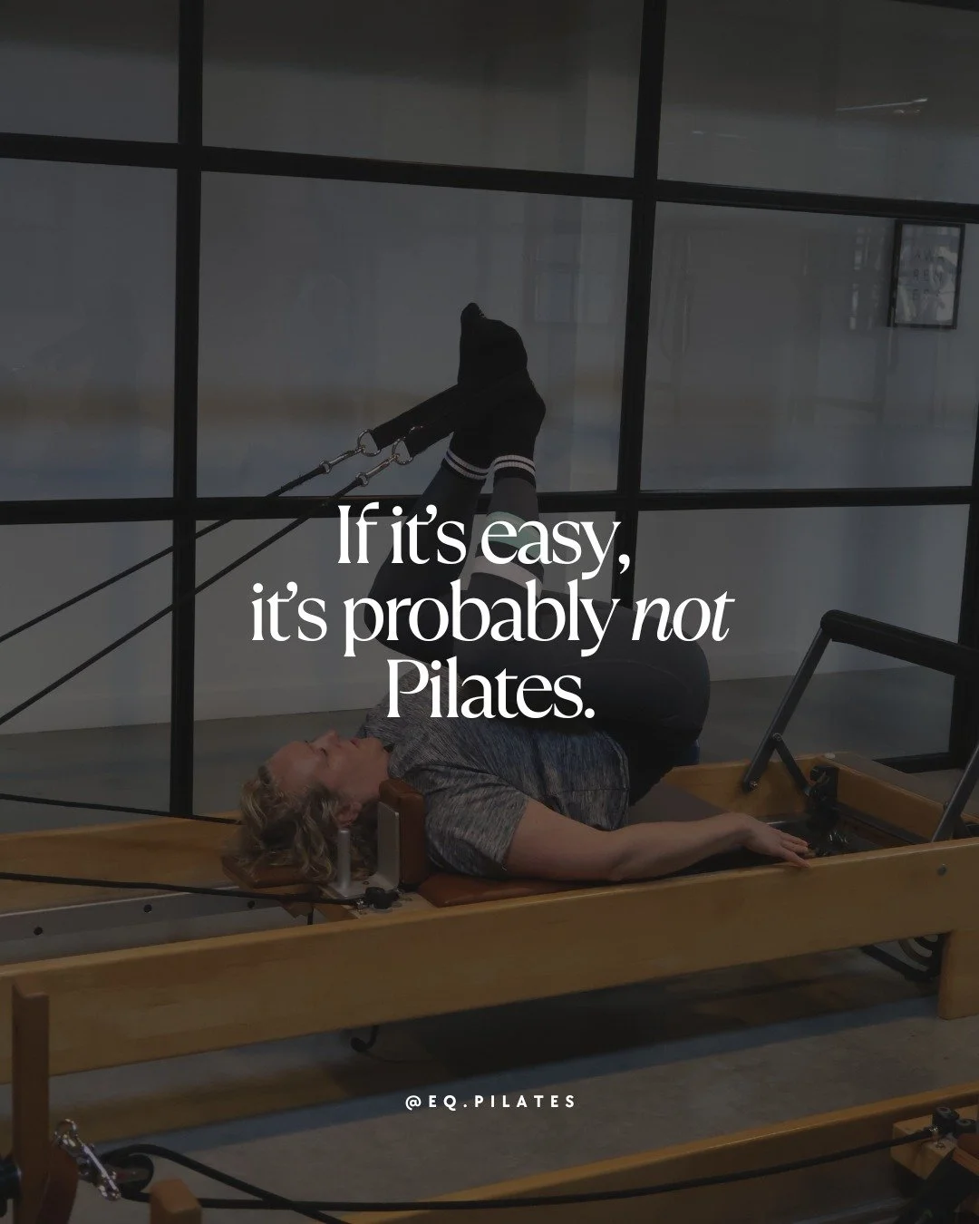 Pilates isn&rsquo;t supposed to be easy - it&rsquo;s meant to challenge, strengthen, and transform 🖤

These days, it&rsquo;s all too romanticised, with countless studios looking the part but lacking proper qualifications.

At EQ.Pilates, we bring de