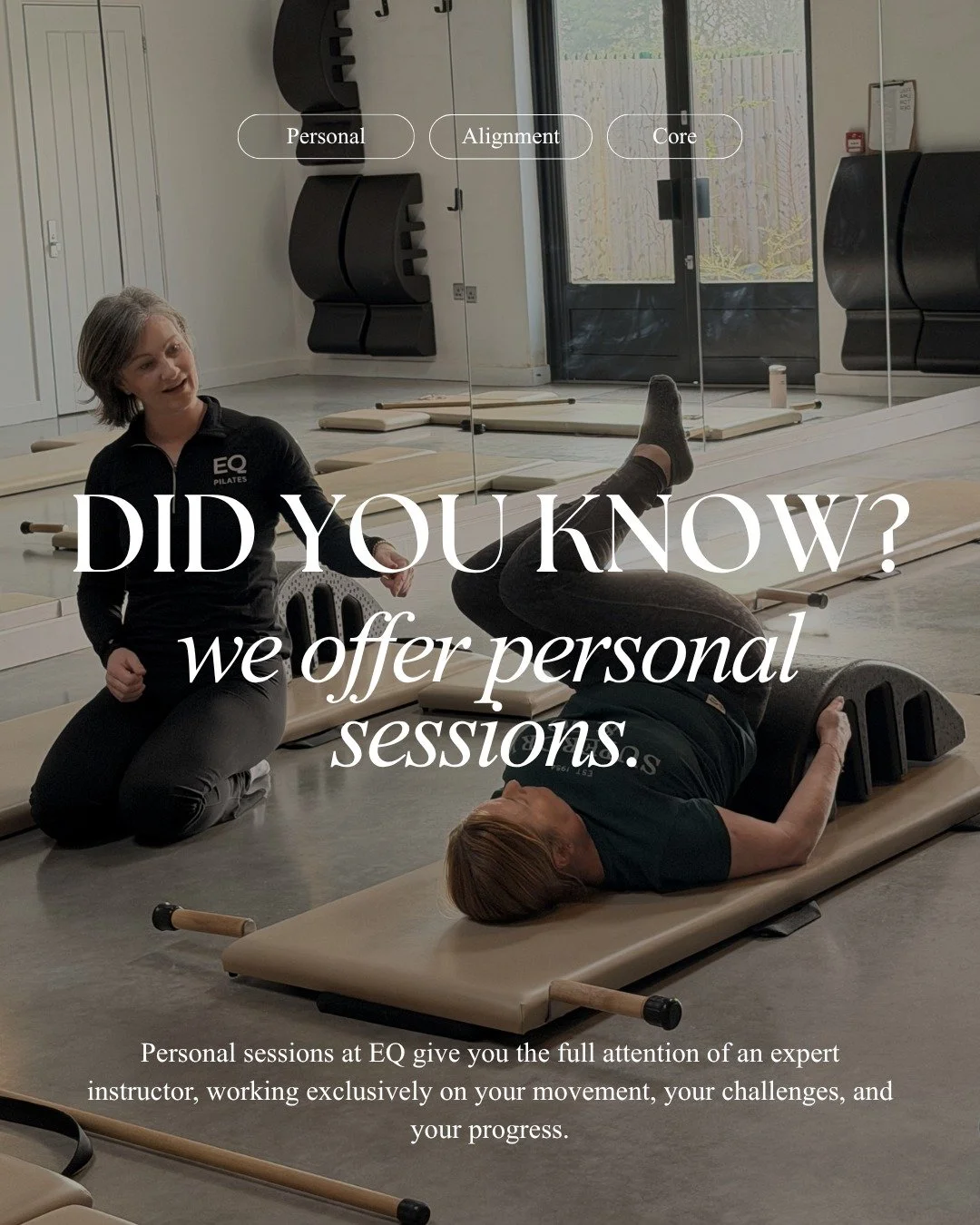 Personal Sessions vs group classes - what&rsquo;s the difference?

In our personal sessions you get:
✔️ 100% attention on your form and technique
✔️ Workouts tailored to your body, goals &amp; needs
✔️ Progress at your own pace with expert guidance e