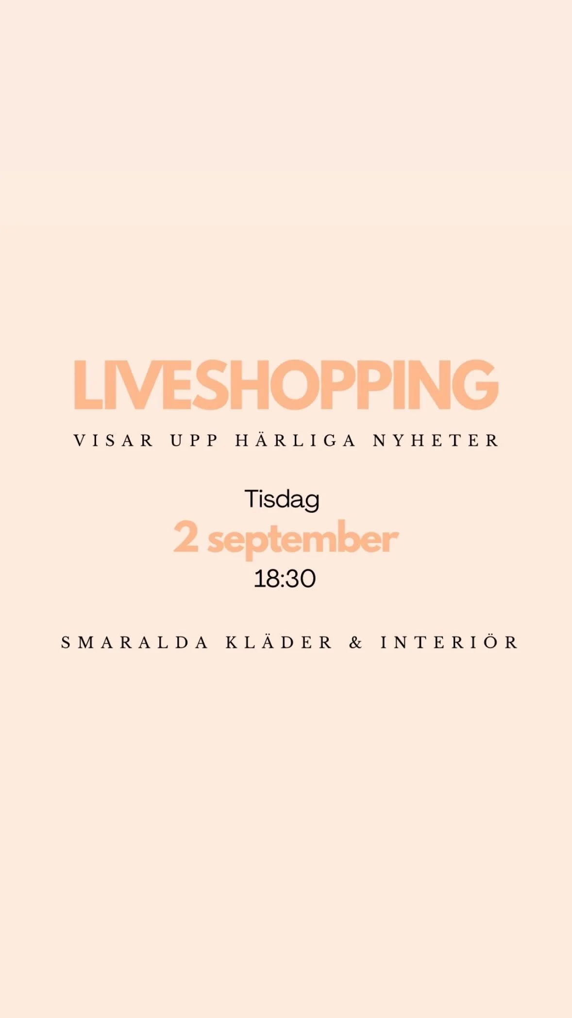Liveshopping med fina höstnyheter!🤎 Tagga två vänner nedan så är du med i utlottningen av en stickad tröja från @noisymay 😍