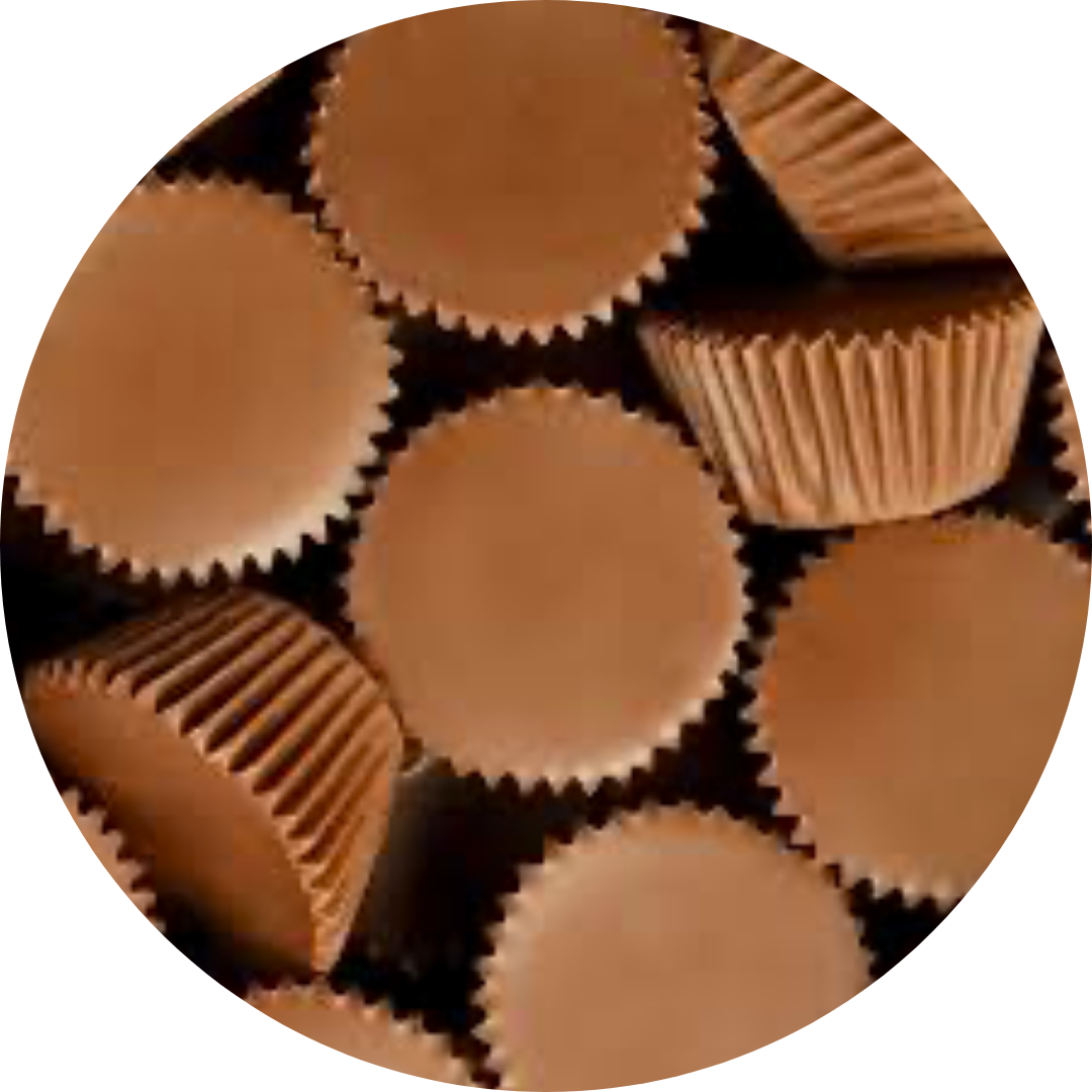 Brown paper cupcake liners arranged together.