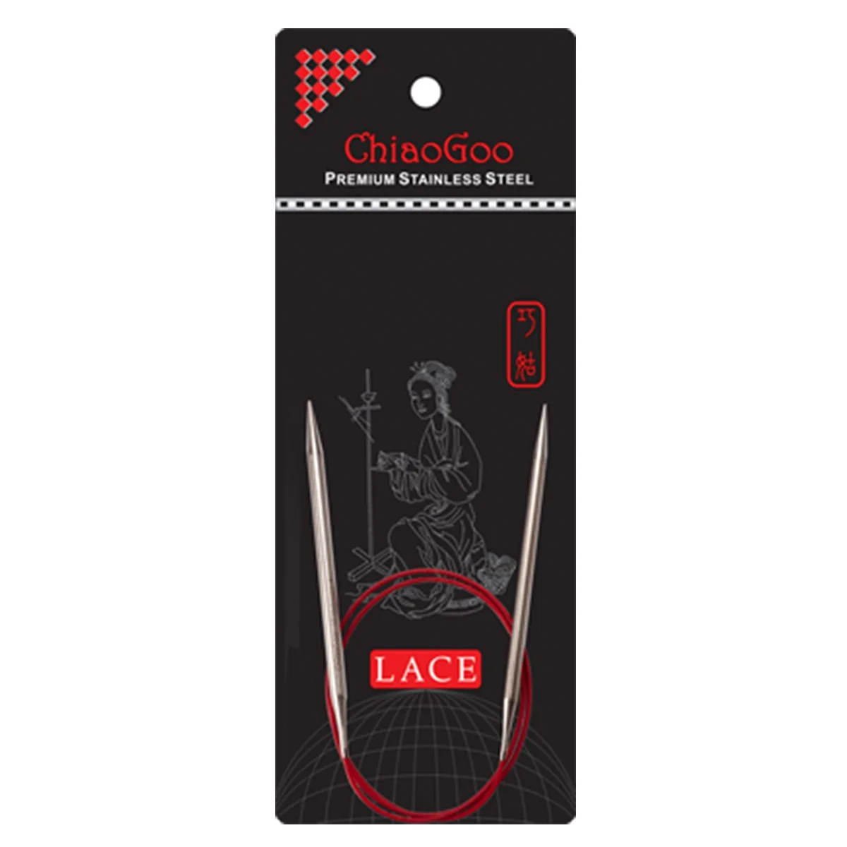 🪡 Aiguilles circulaires fixes ChiaoGoo RED Lace