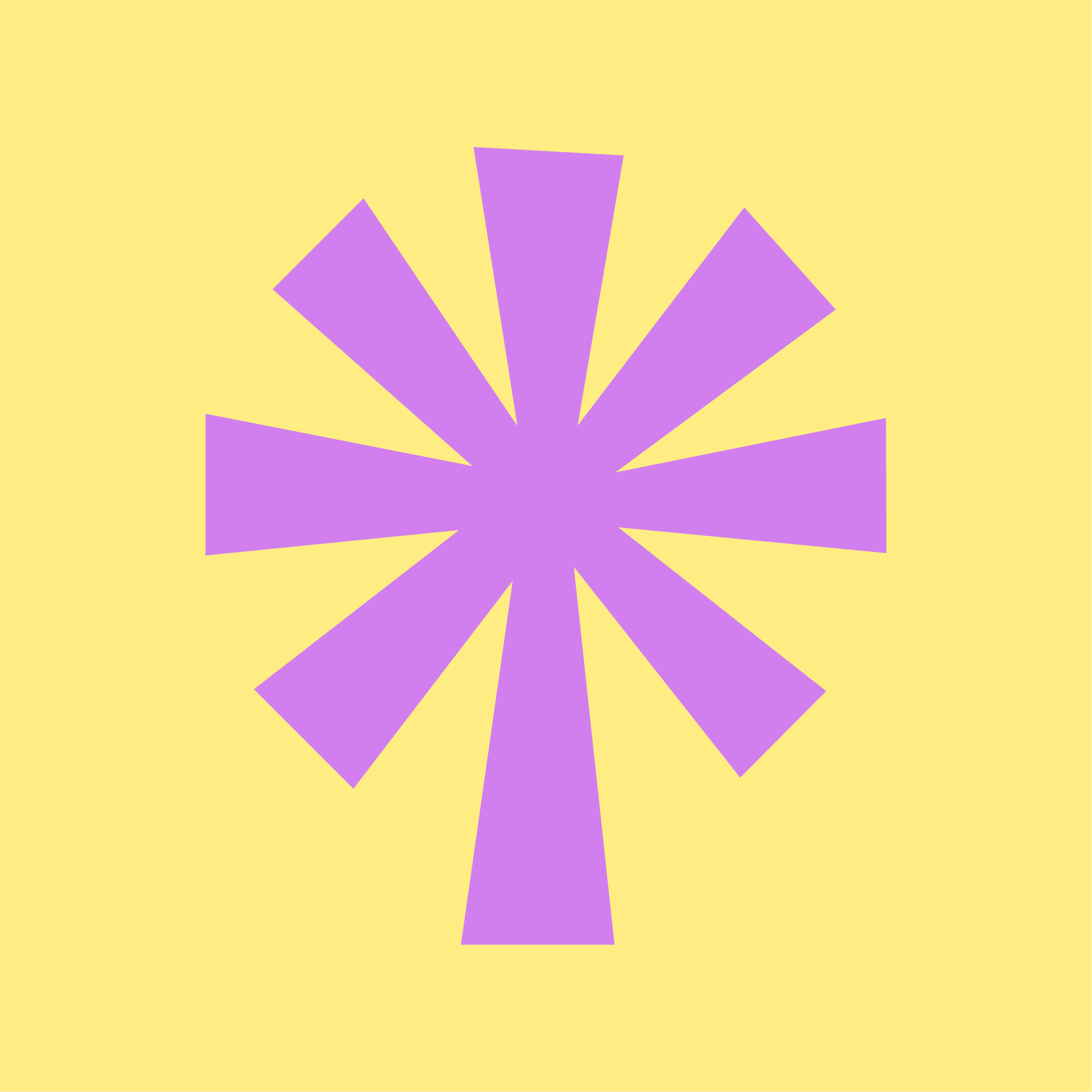 Yellow geometric pattern on a pink background