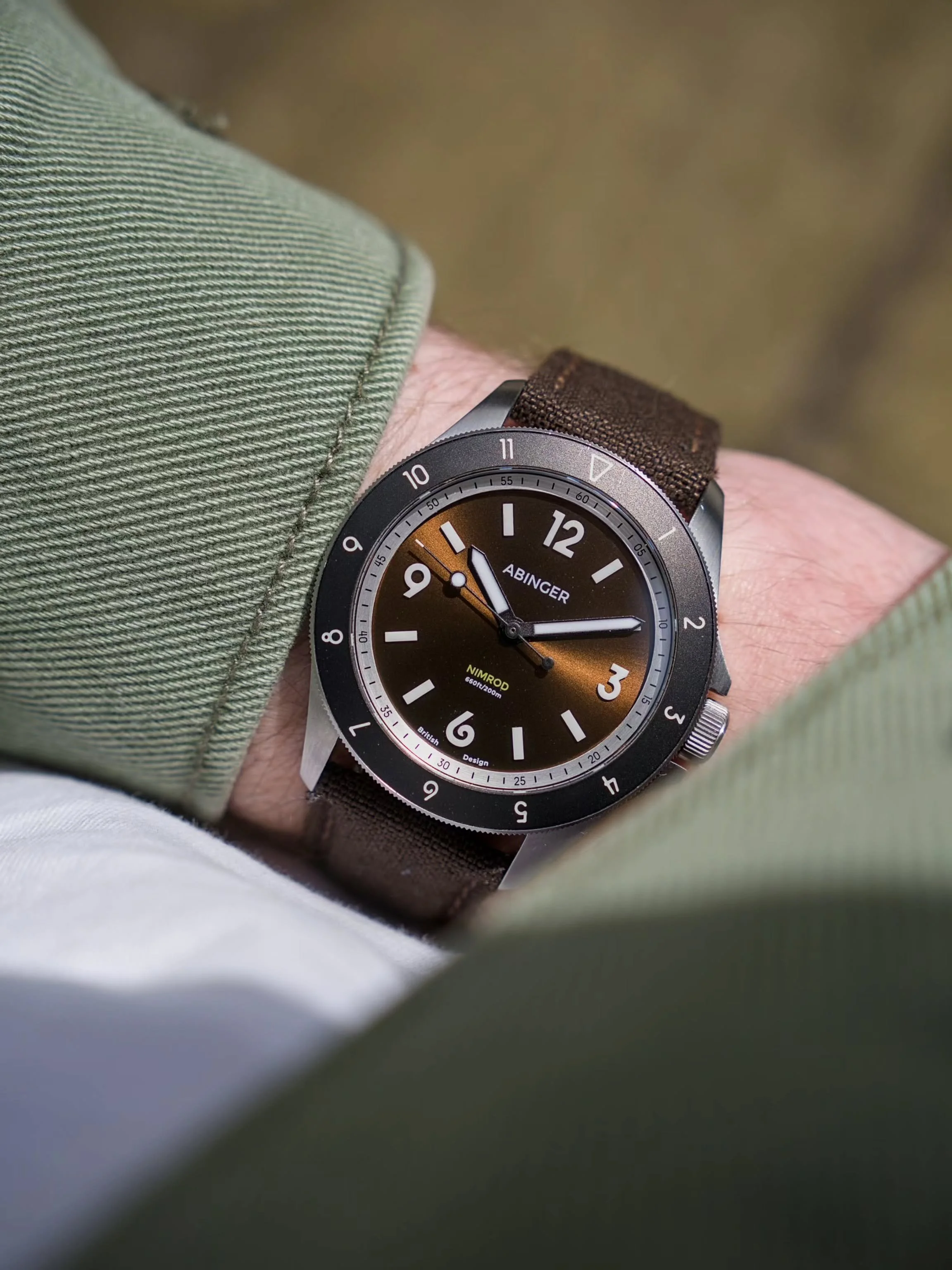 As the days are becoming longer and warmer, the Ardent Fell colour way comes into its own. 

Just as the rugged fells glow in the morning and evening sun, the earthy dial recreates that magical feeling on the wrist.

Now available for shipping via th