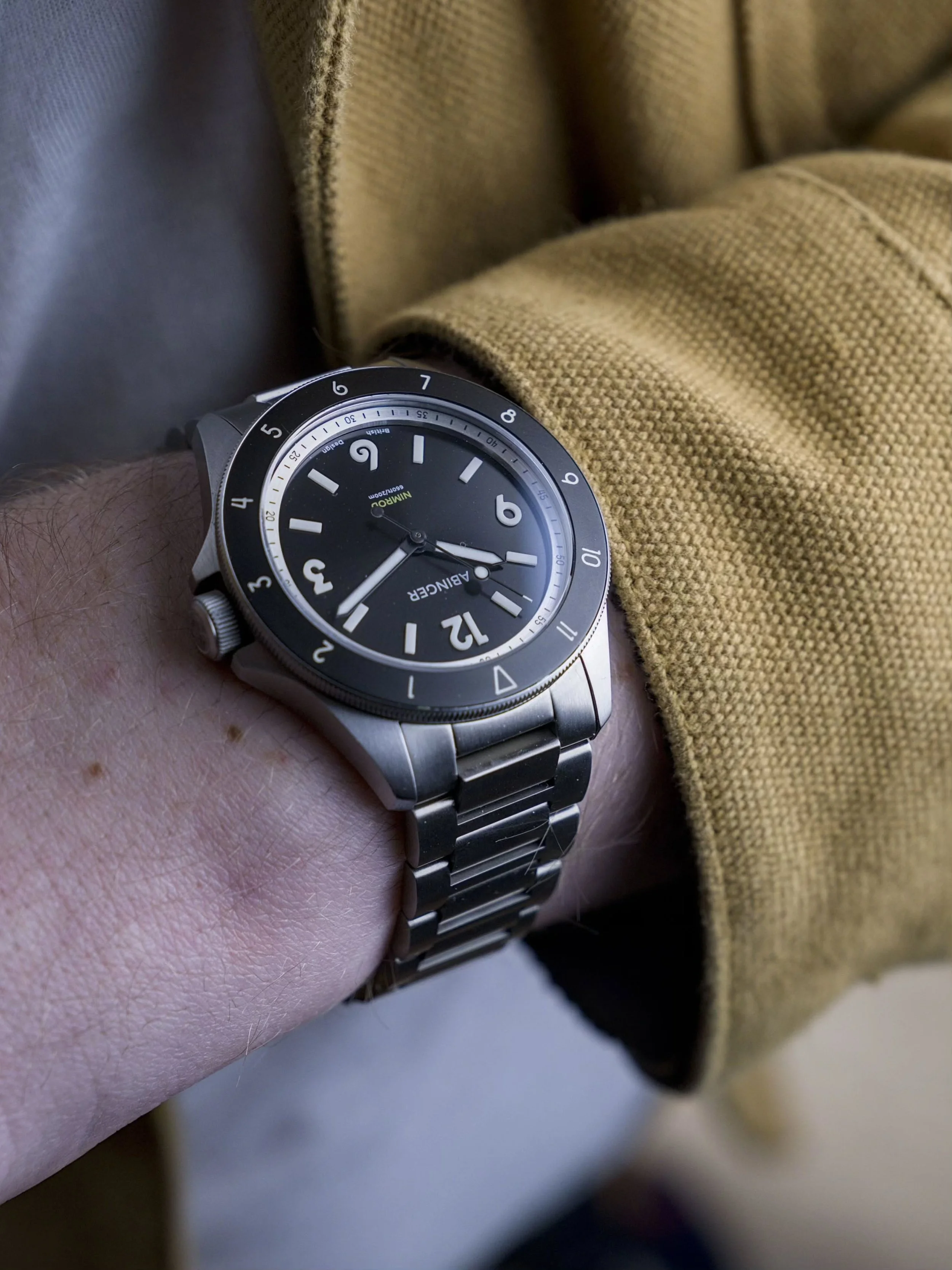 A Rugged tool watch featuring a hardness coating and 200 meters of water resistance. 

The Nimrod is designed to be as adventurous as you.