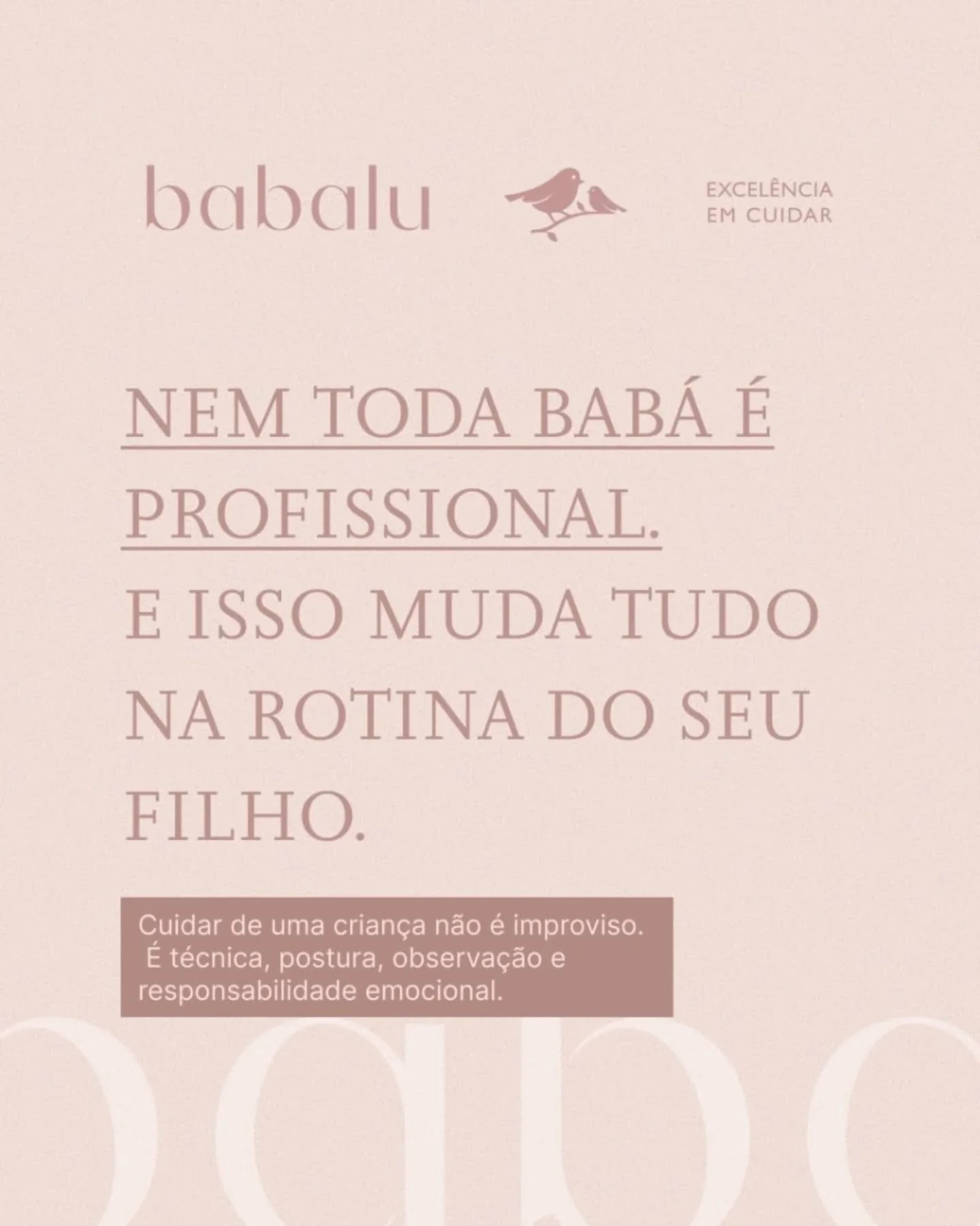 Nem toda bab&aacute; &eacute; profissional e isso muda tudo na rotina da fam&iacute;lia. 🤍

Cuidar exige t&eacute;cnica, postura e inten&ccedil;&atilde;o em cada detalhe.

👉 Se voc&ecirc; quer encontrar a bab&aacute; ideal para sua fam&iacute;lia
?