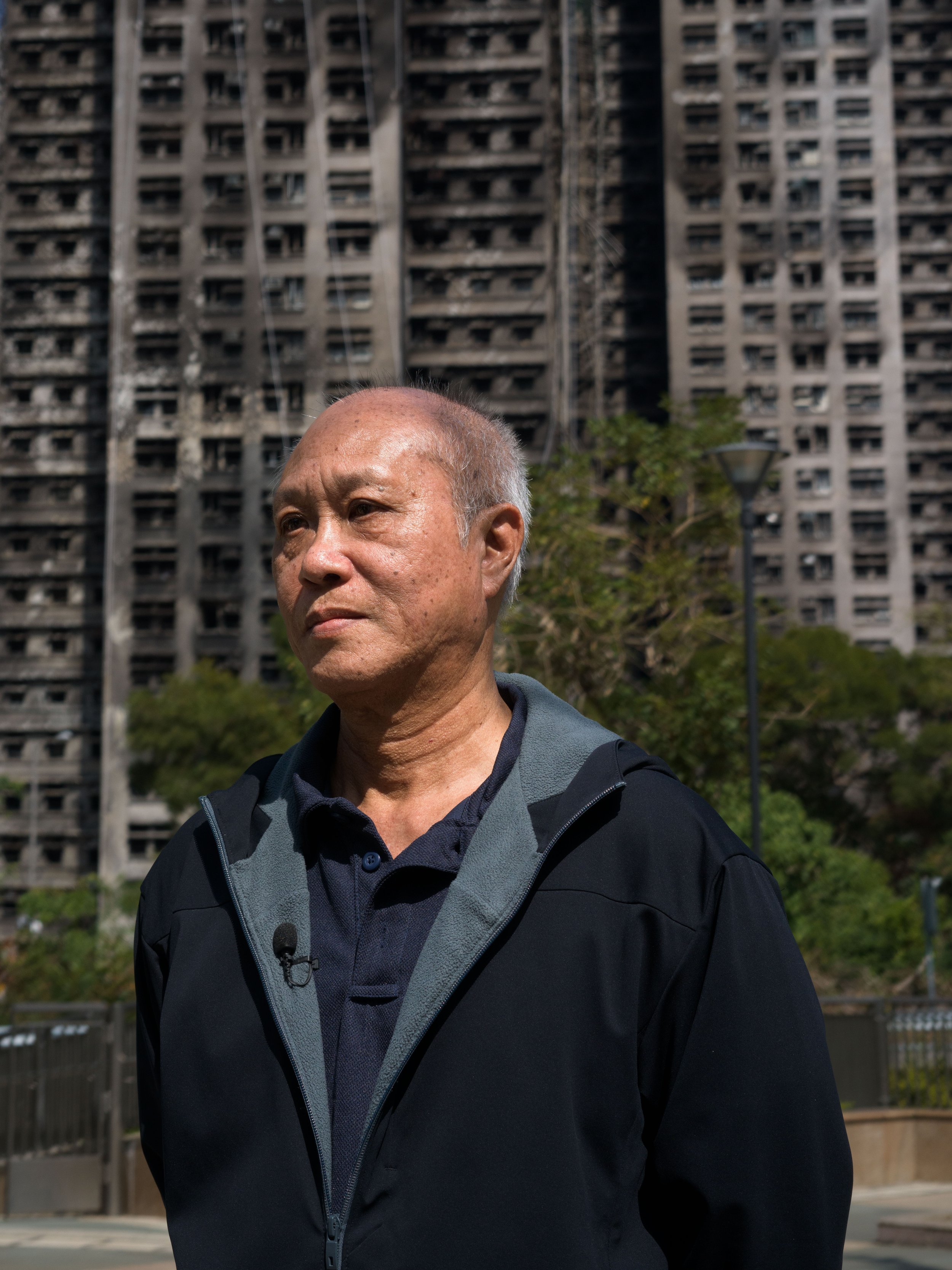 Yip Ka-kui’s wife Pak Shui-lin was among 168 people killed in the fire that tore through Wang Fuk Court last year. 