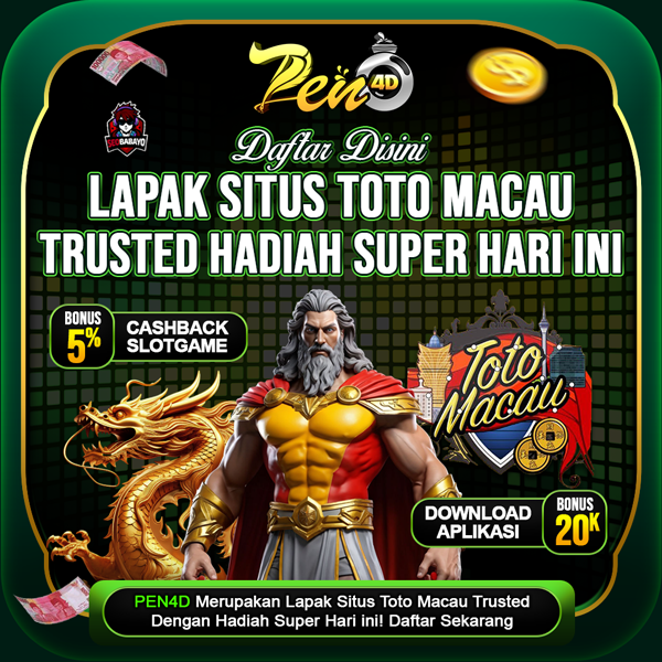 PEN4D Lapak Situs Toto Macau Trusted Hadiah Super Hari Ini.png