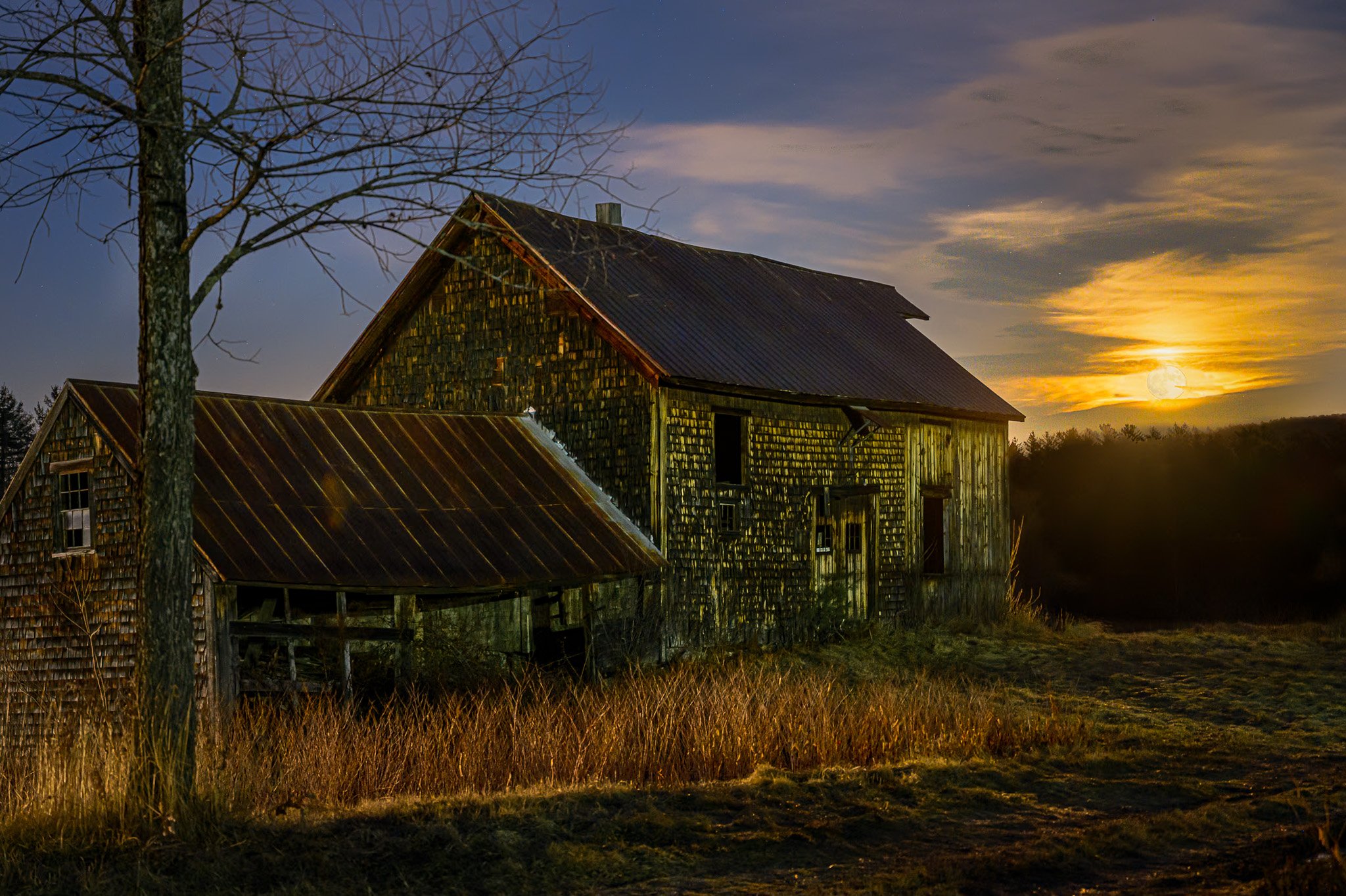 Sunset at Old Barn