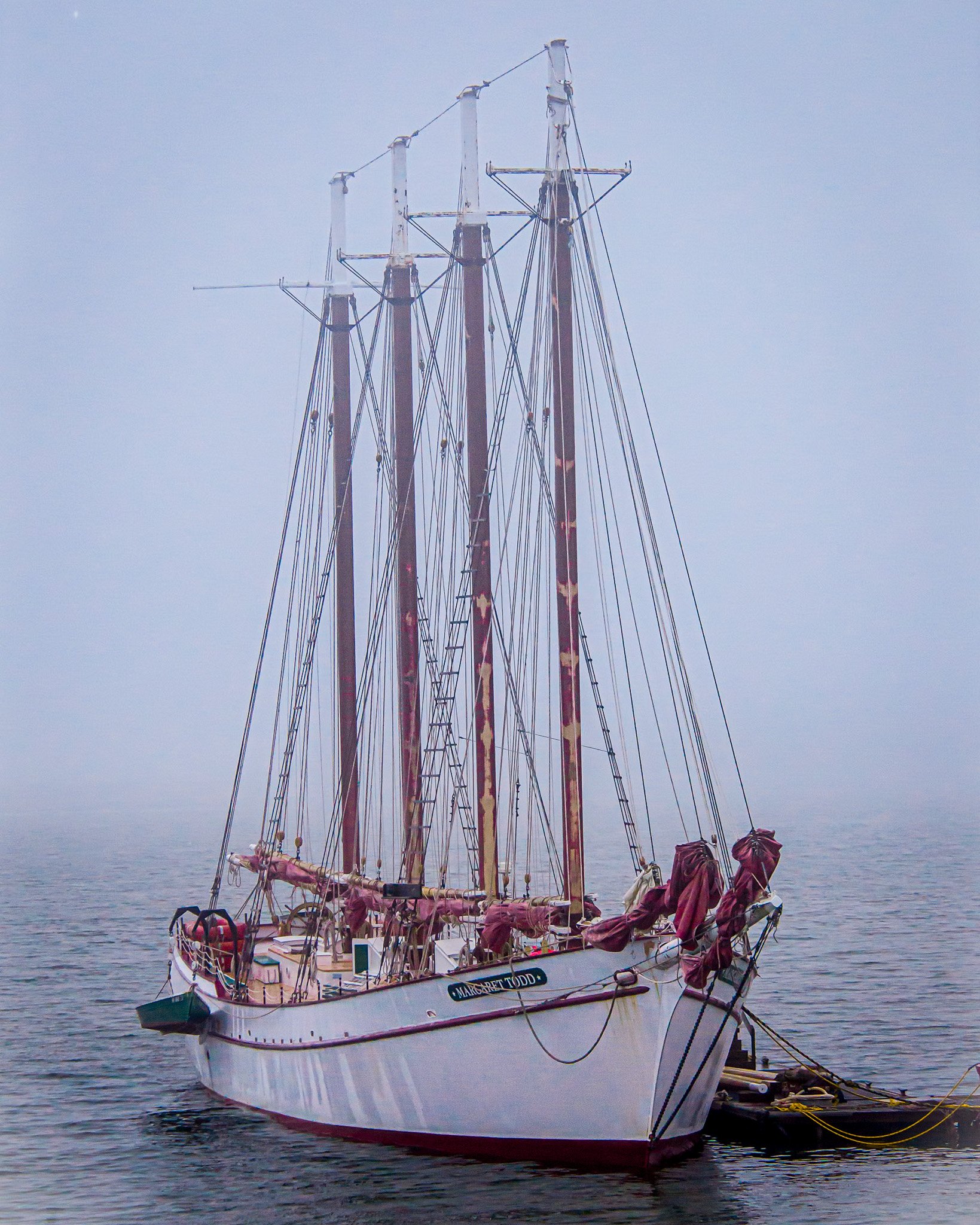 Tall Ship in Fog