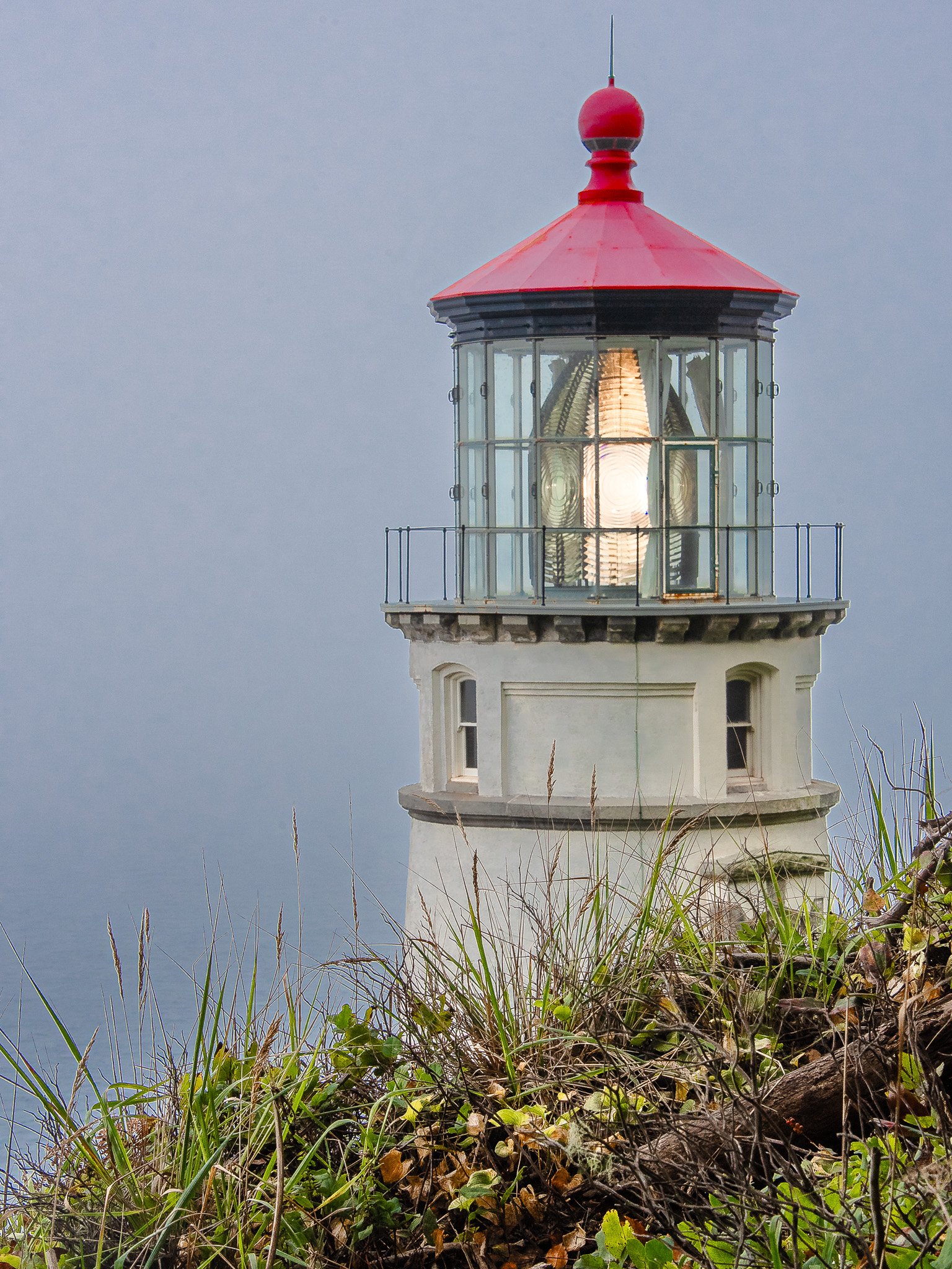 Heceta Head Lighthouse in Fog