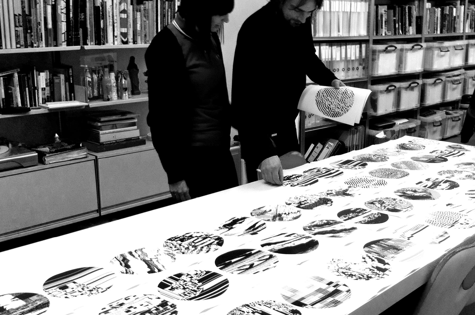 Atoms Vectors Pixels Ghosts™ — Art Installation / Exhibition (various locations & renditions around the world)
(concept, process & planning)