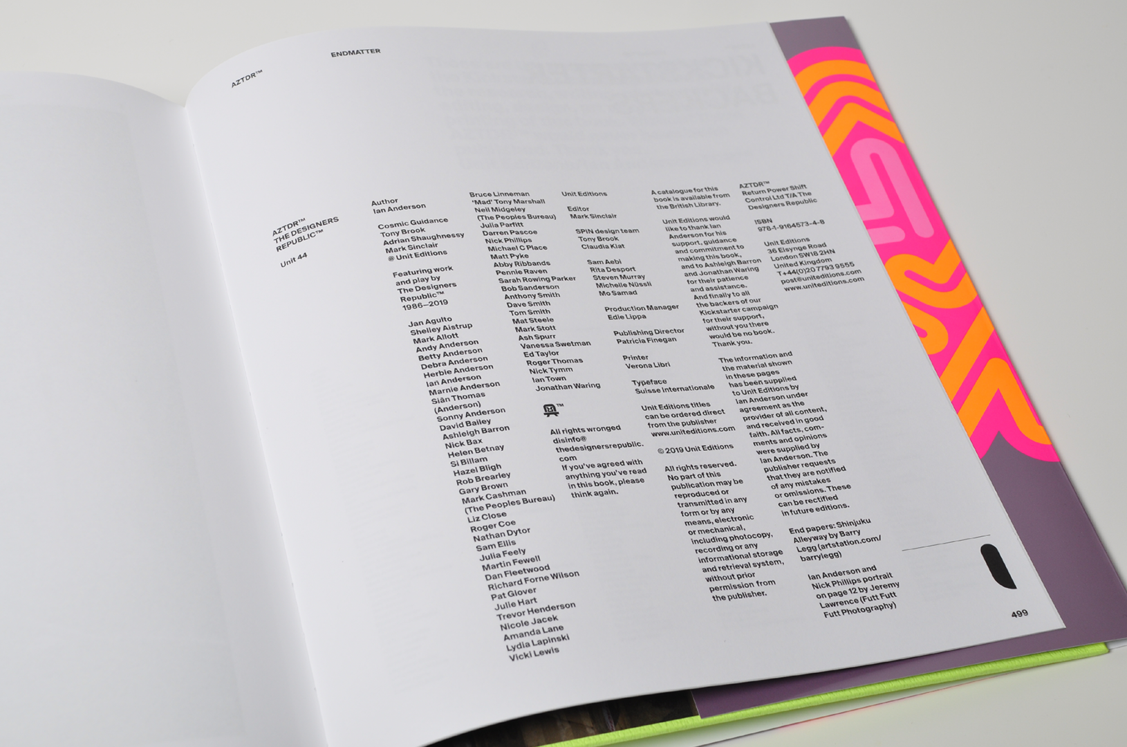 AZ-TDR 
Dust Jacket & Credits 