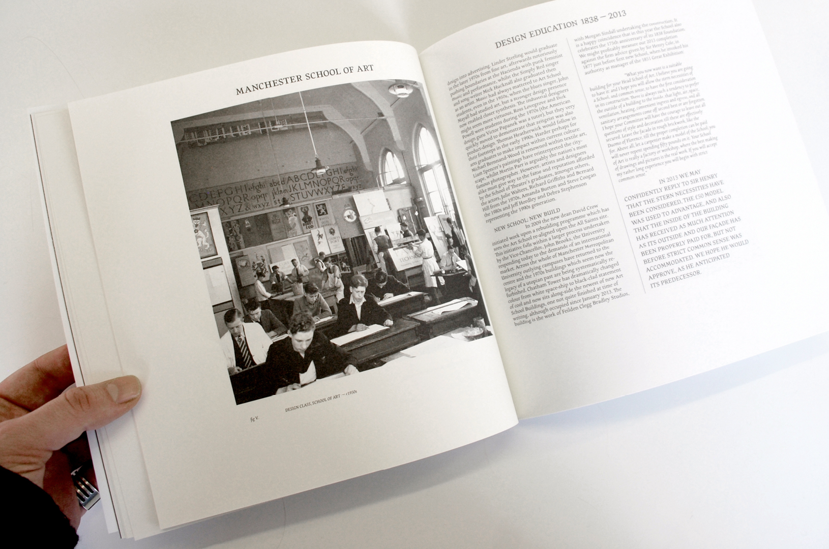 Manchester School of Art
Benzie Book – Old School 
(inner pages)