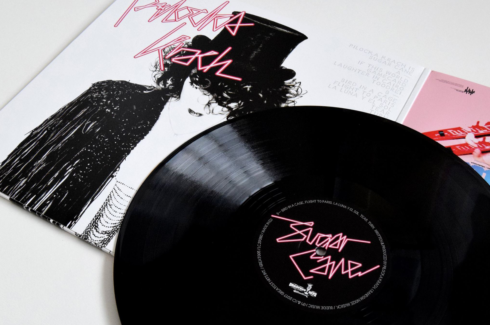 Pilocka Krach – Sugar Cane & The Lost Amigos  (Double LP)
(cover illustration & Type)