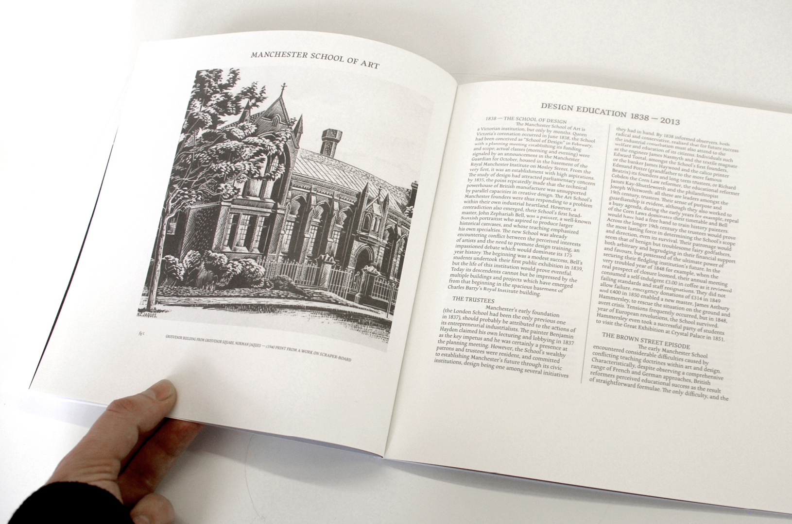 Manchester School of Art
Benzie Book – Old School 
(inner pages)