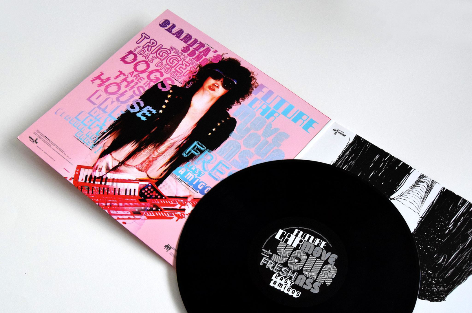 Pilocka Krach – Sugar Cane & The Lost Amigos  (Double LP)
(cover illustration & Type)