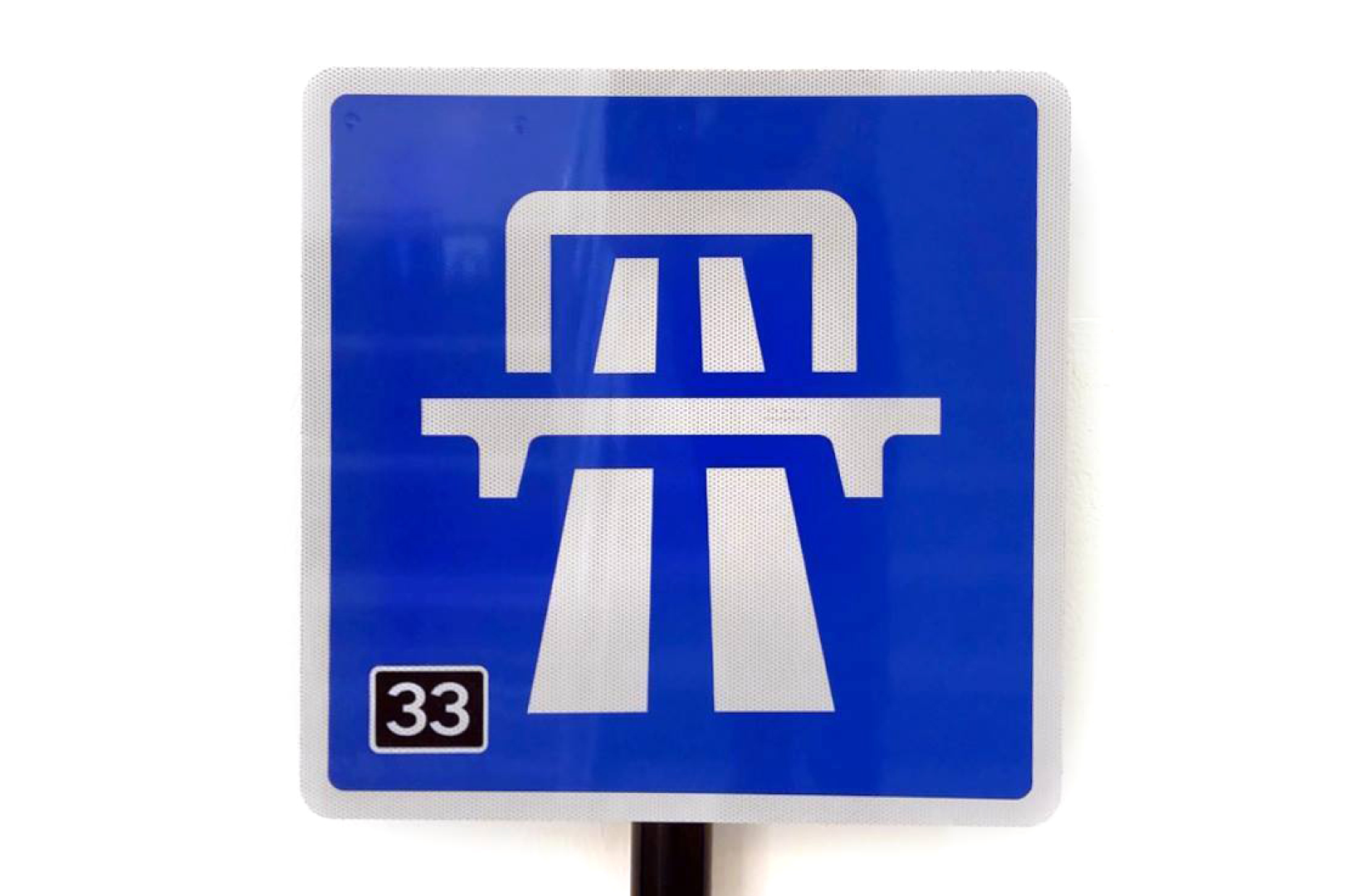 Angrymahn™ 
 "50 Years of The British Road Sign" 
 (exhibition sign)
MADE NORTH / The Design Museum