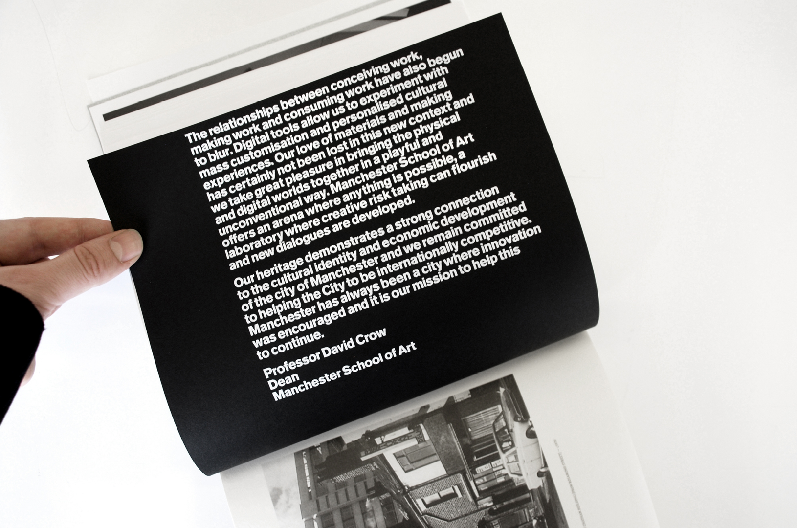 Manchester School of Art
Benzie Book – New School
(inner pages)