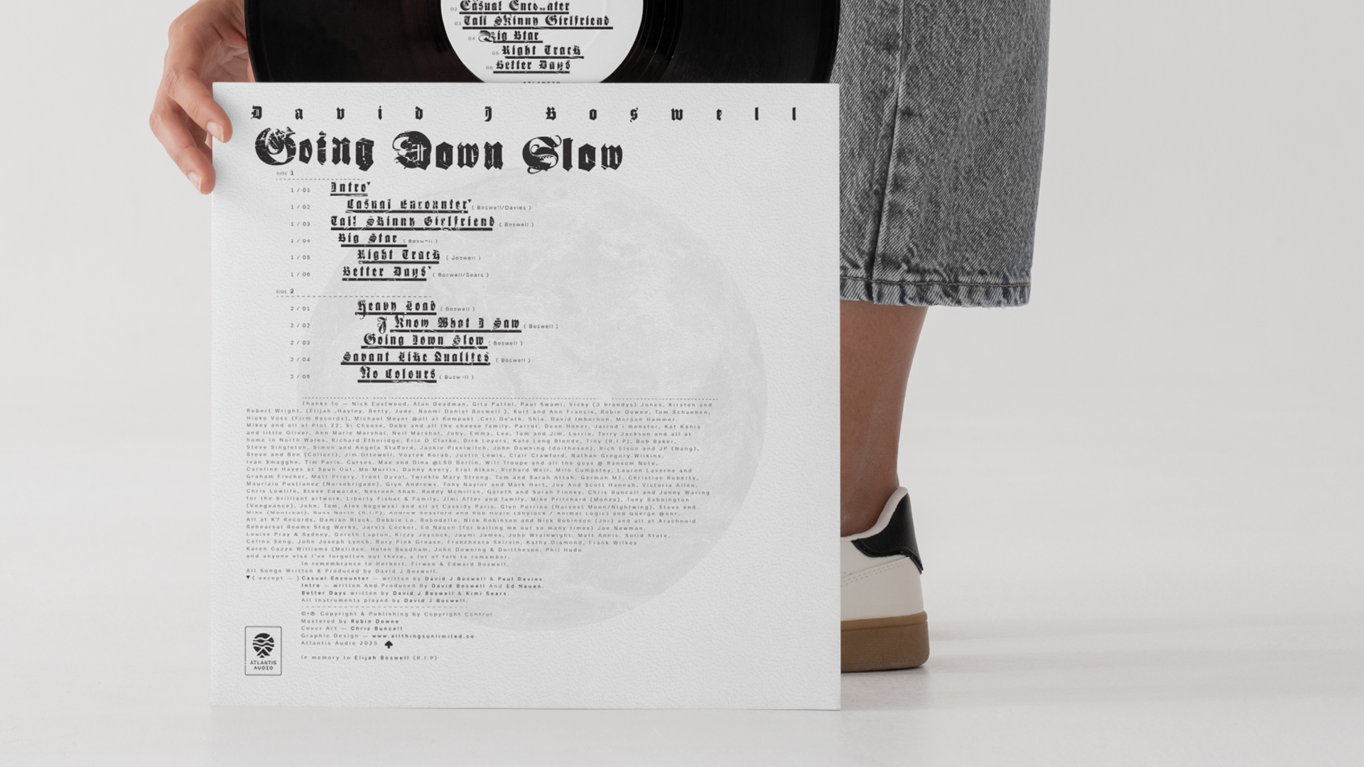  ( ∆ ) David J Boswell — Going Down Slow LP
Painting by Chris Buncall. Graphic Design & Art Direction by Jonathan Waring