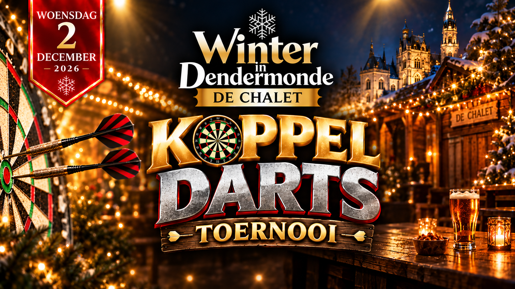 Jaarlijks Darts koppeltoernooi